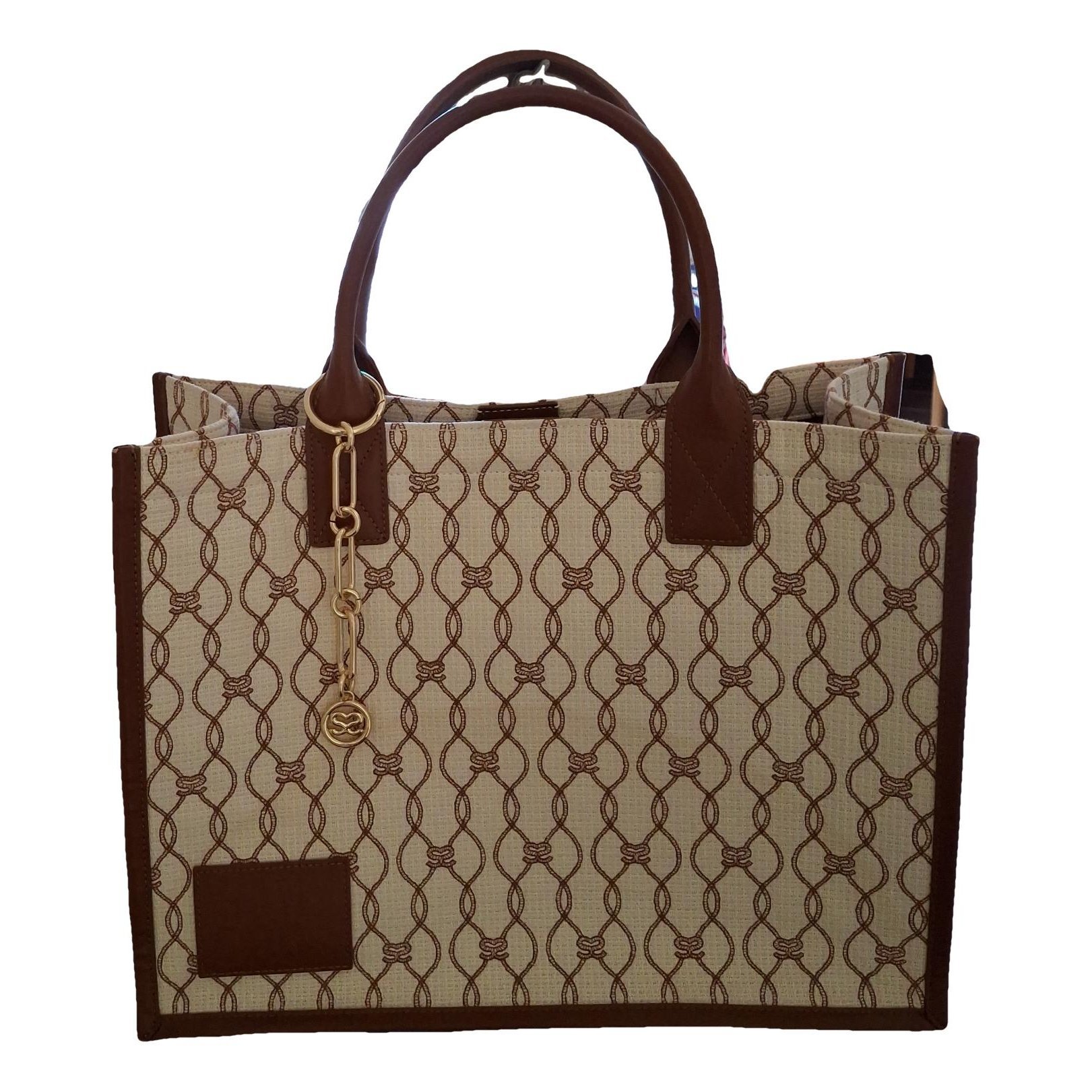 Leather tote