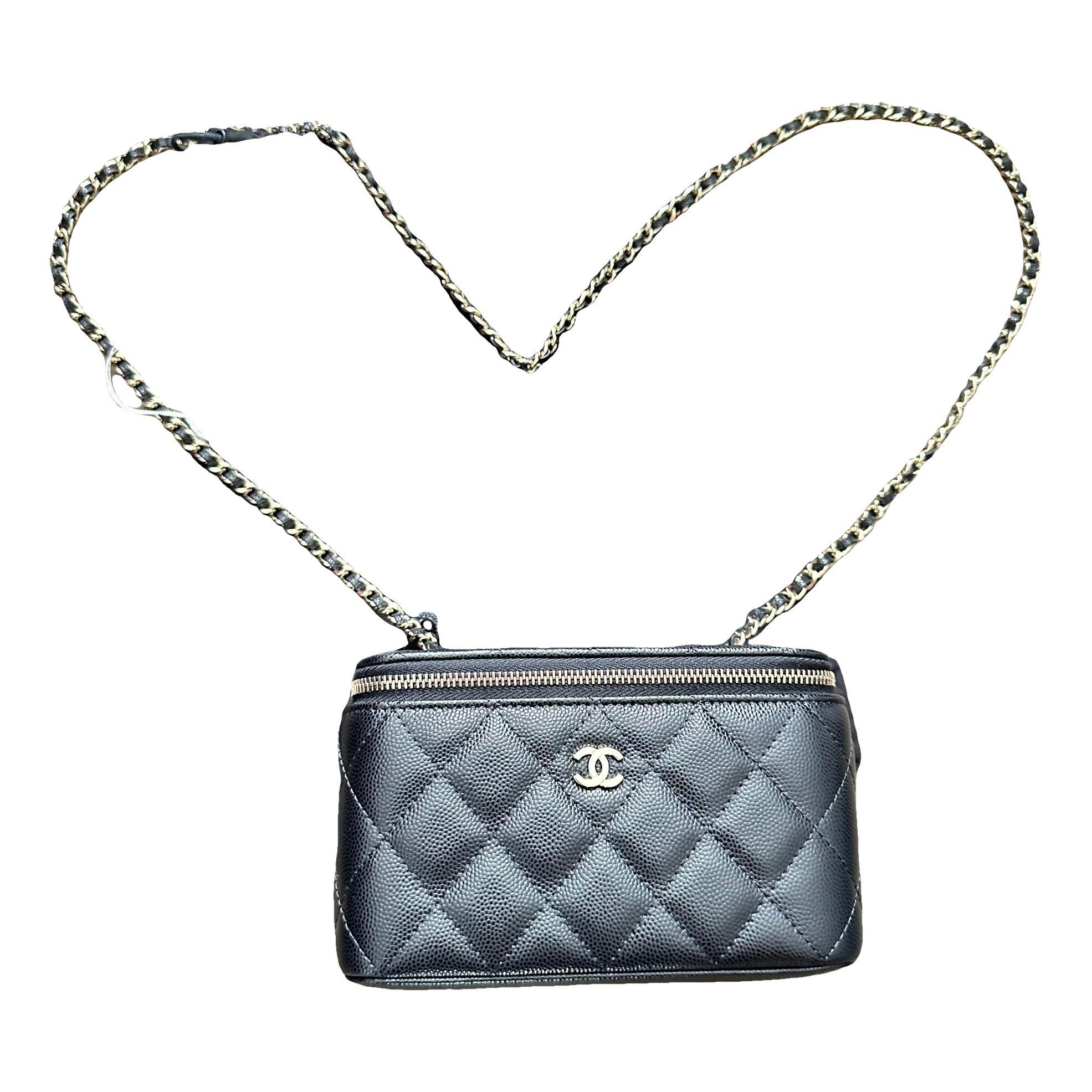 Vanity leather handbag