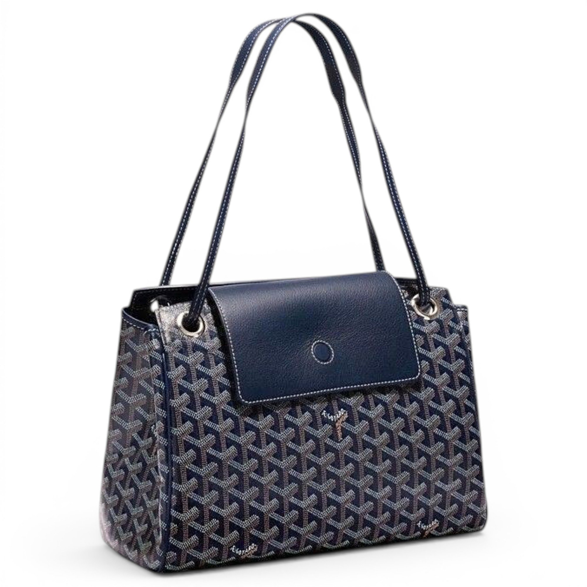 Rouette leather handbag