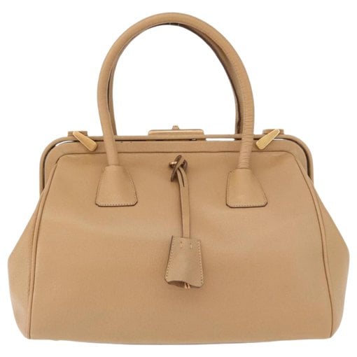 Madras leather handbag
