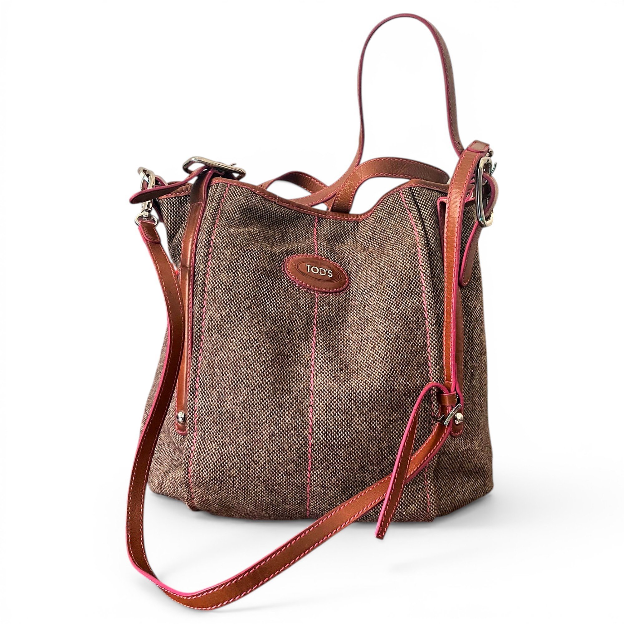 D Bag leather crossbody bag