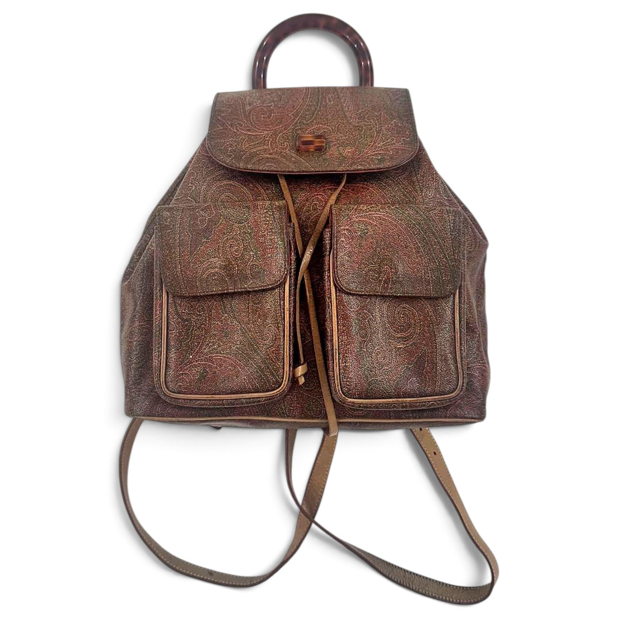 Leather backpack