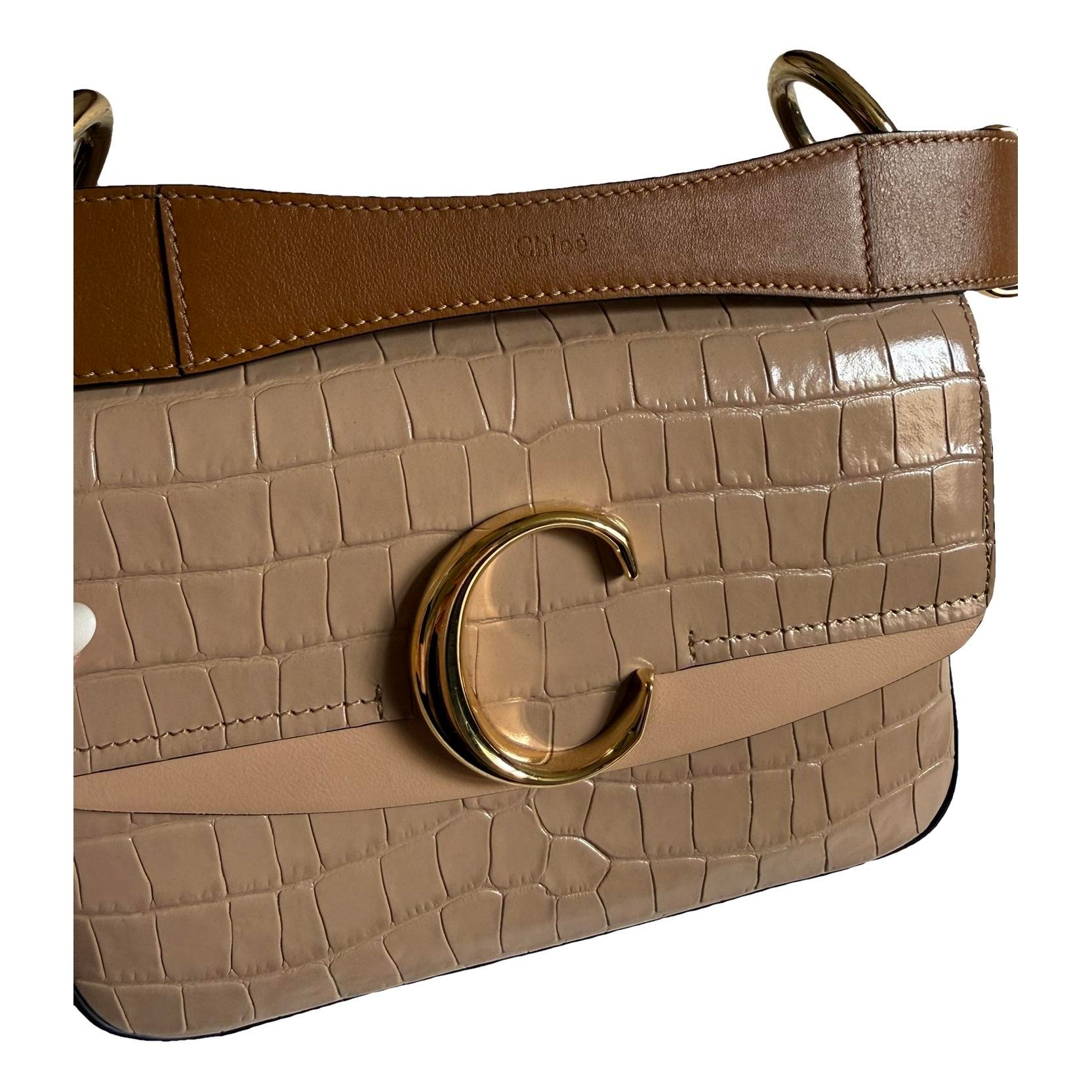 C leather handbag