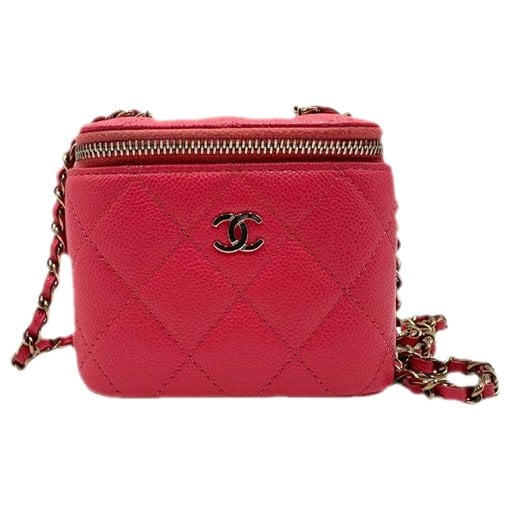 Trendy CC Vanity leather crossbody bag