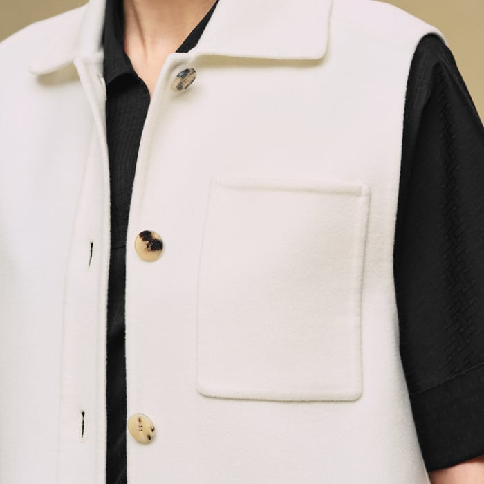 Blanc Naturel Overshirt Vest