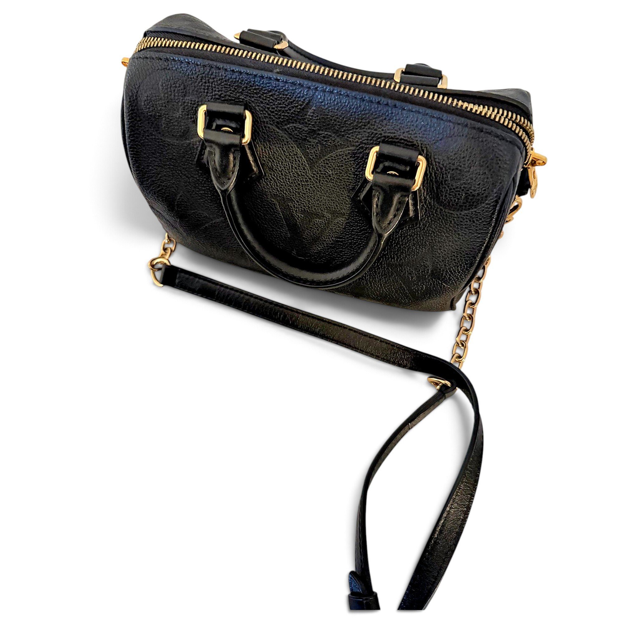 Speedy leather bag