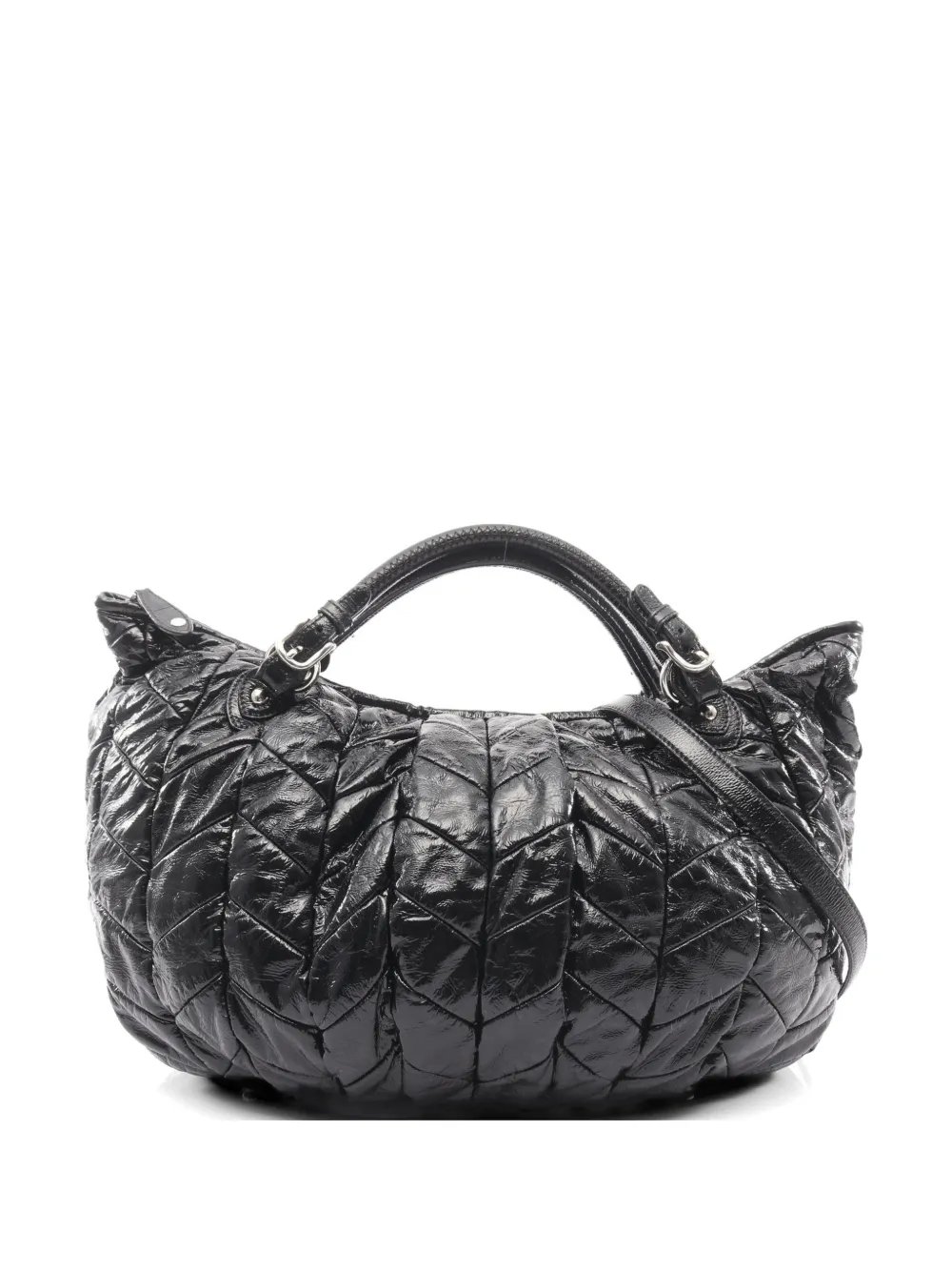 Miu Miu 2000s quilted patent handbag
