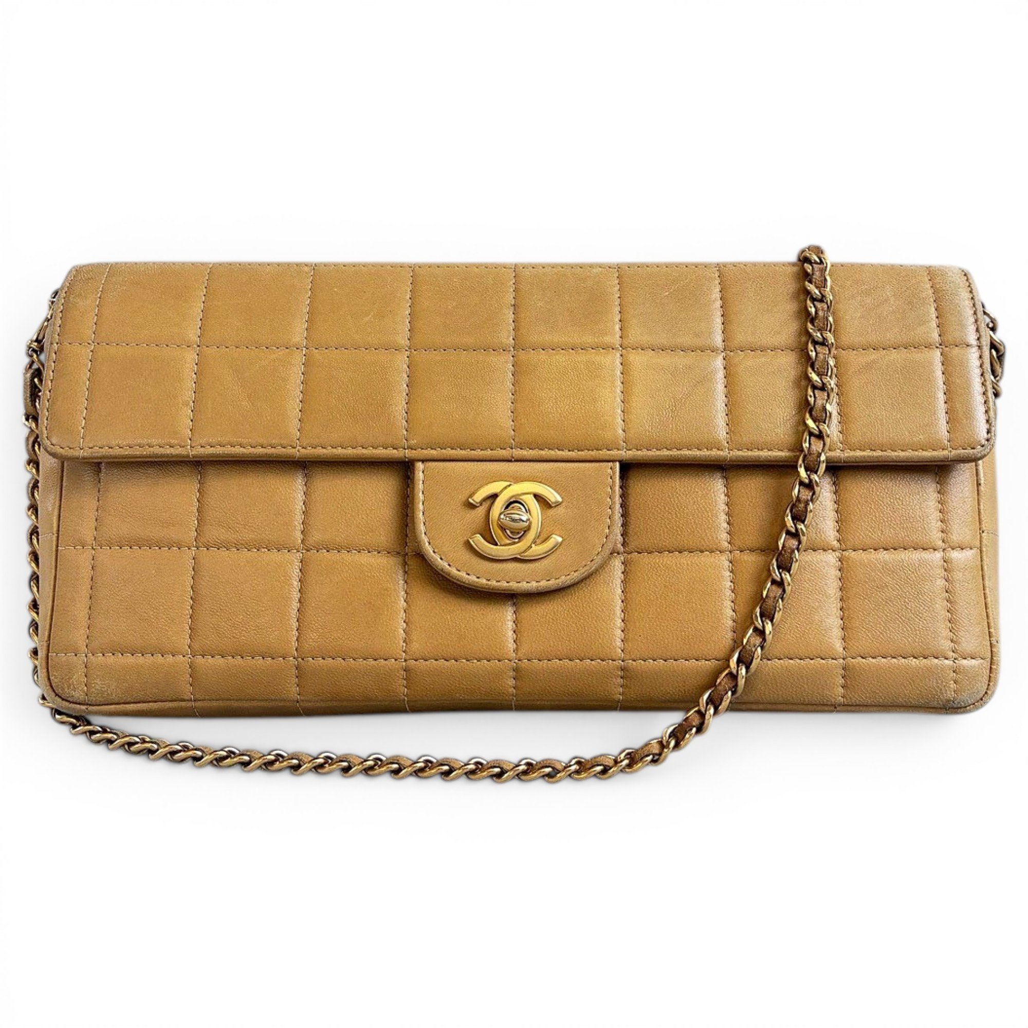 East West Chocolate Bar leather handbag