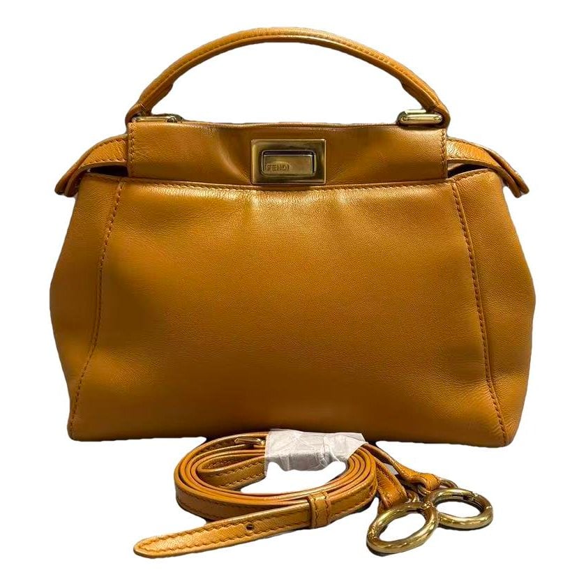 Peekaboo leather handbag