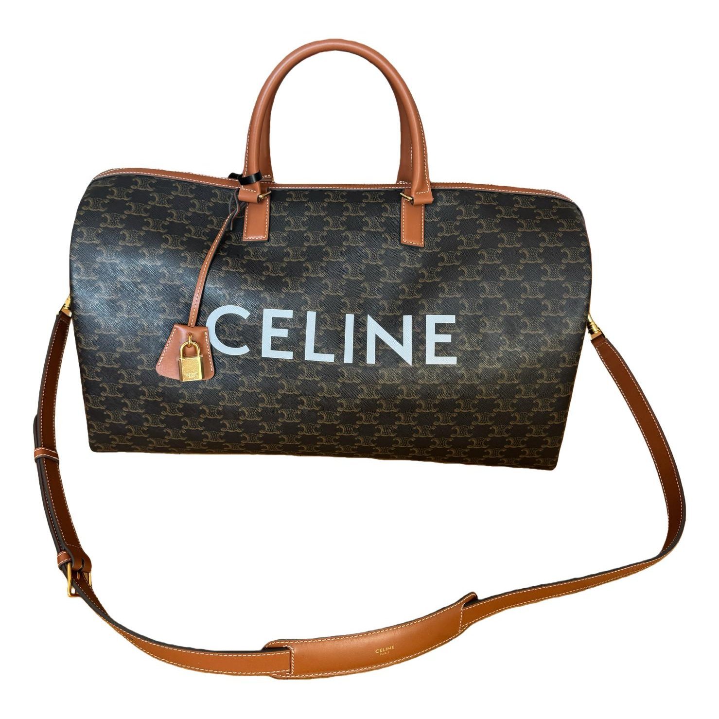 Leather travel bag