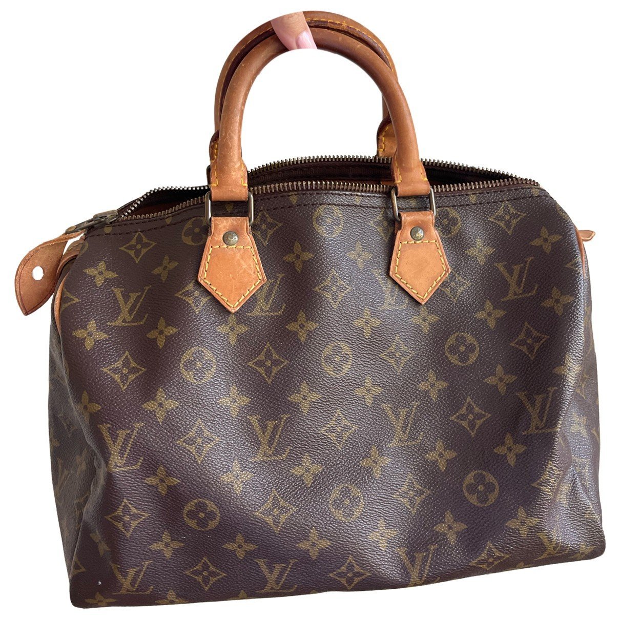 Speedy leather handbag