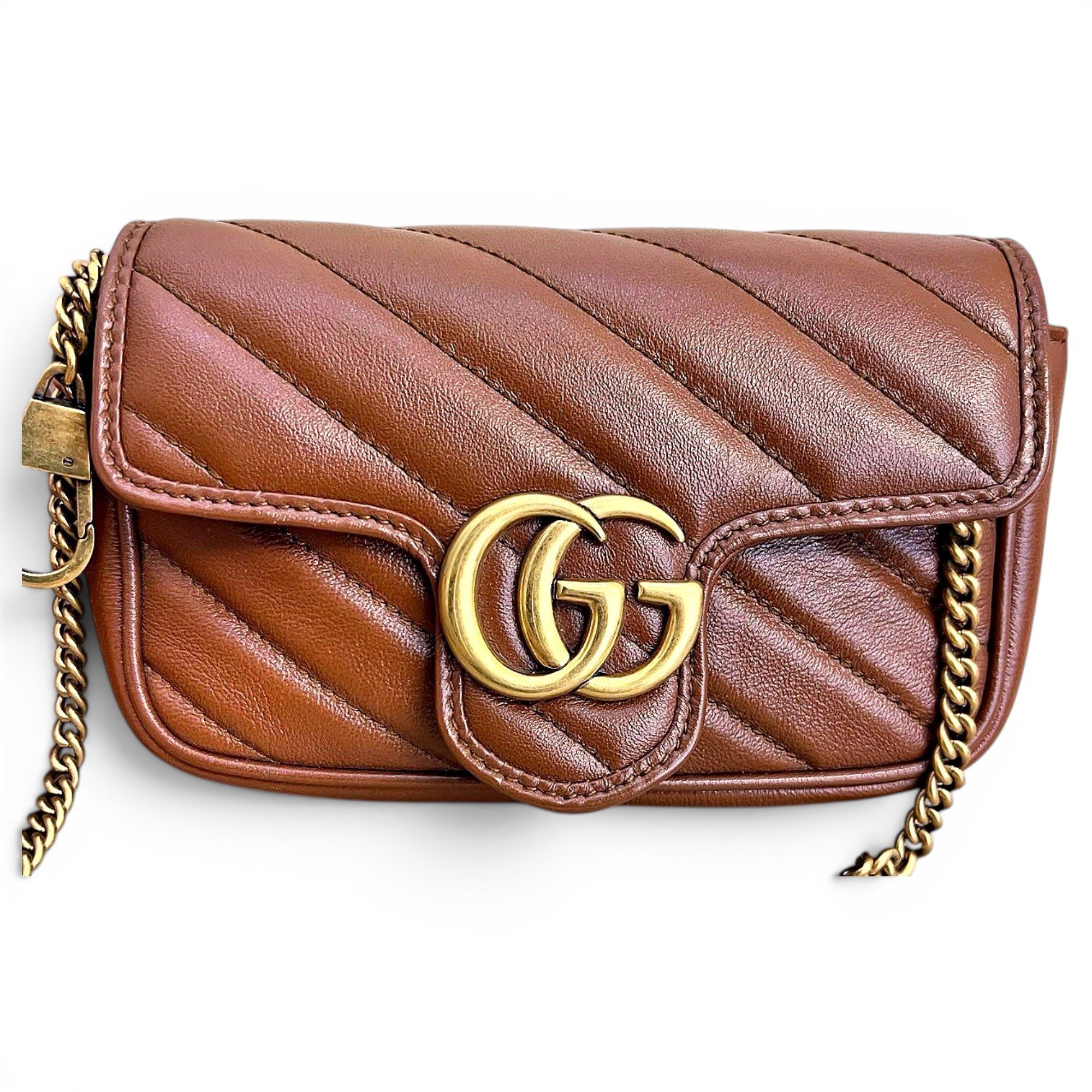 GG Marmont Flap leather crossbody bag
