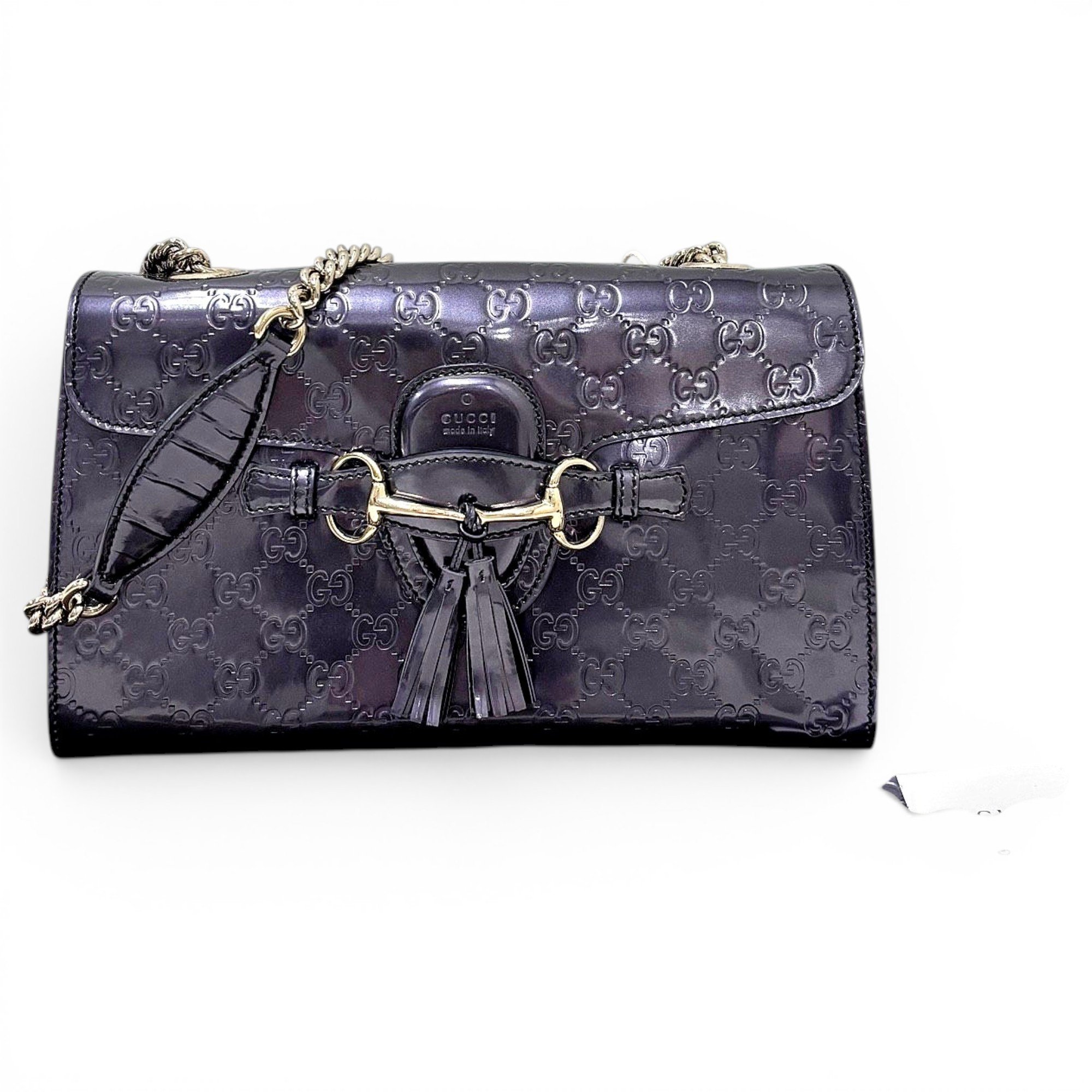 Emily patent leather handbag