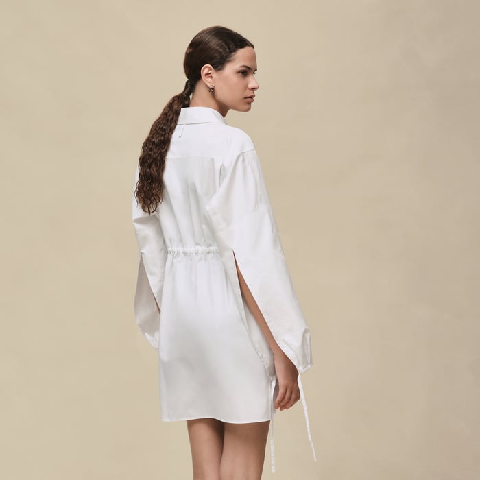 Blanc Drawstring Shirt