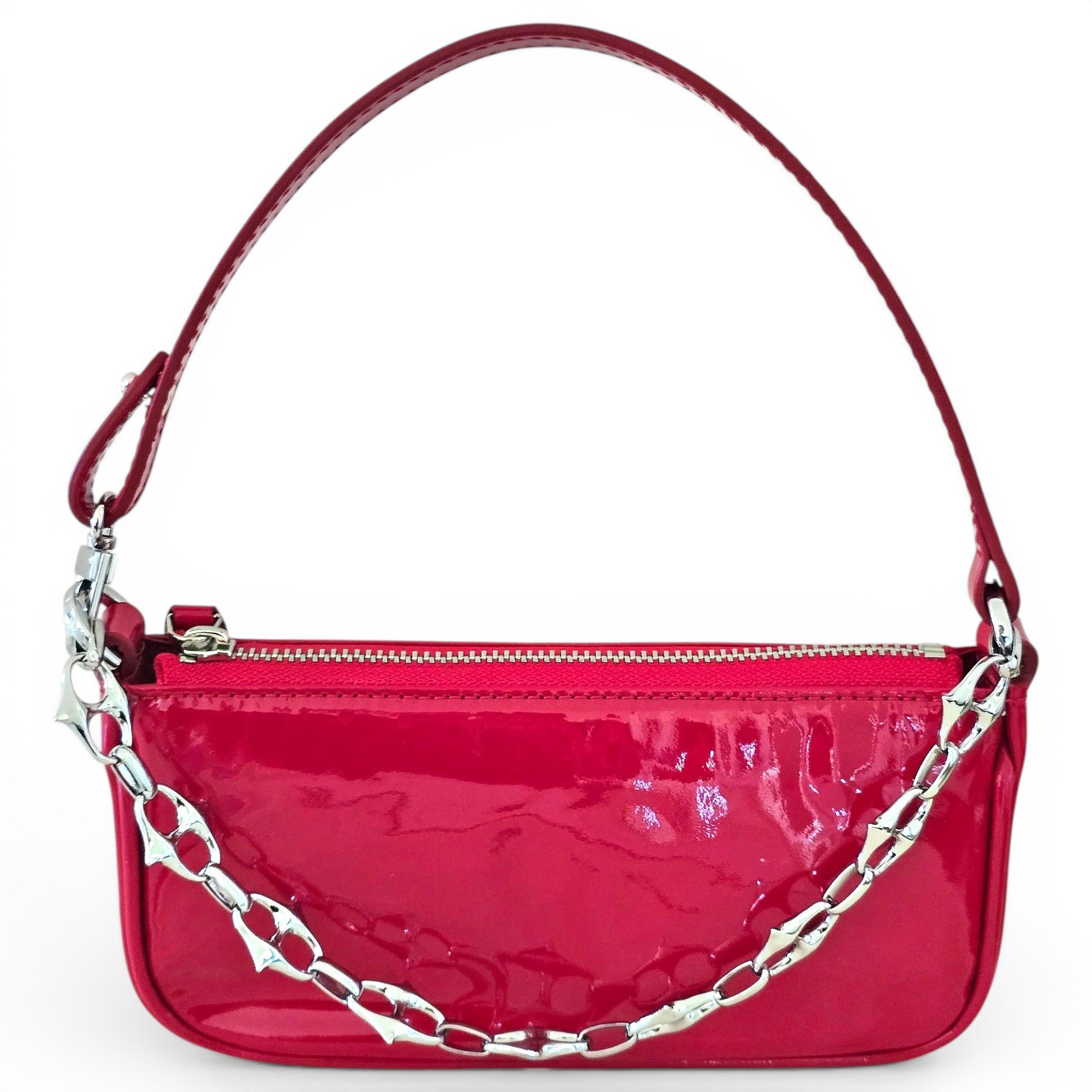 By Far Rachel patent leather handbag