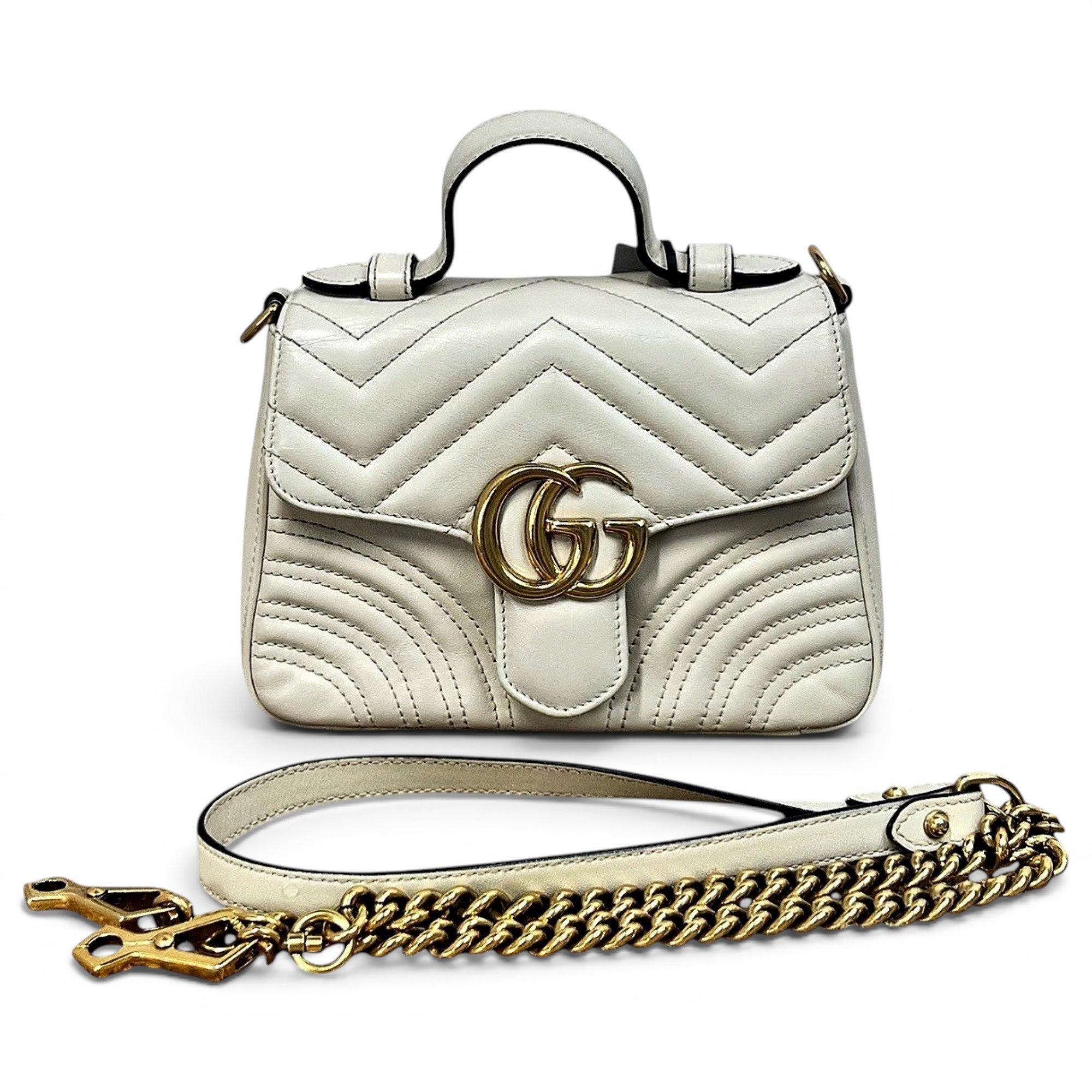 GG Marmont Flap leather handbag