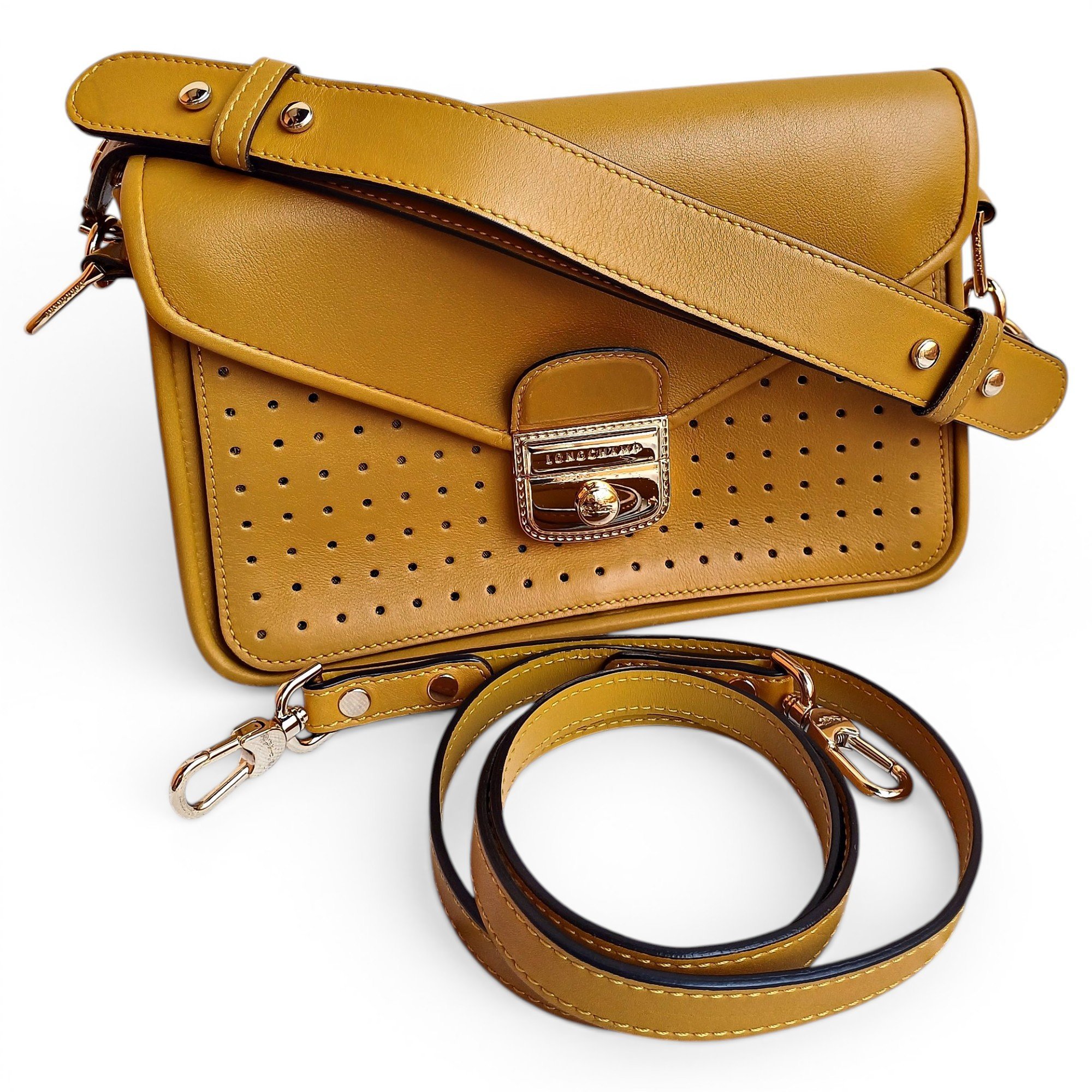 Mademoiselle leather crossbody bag