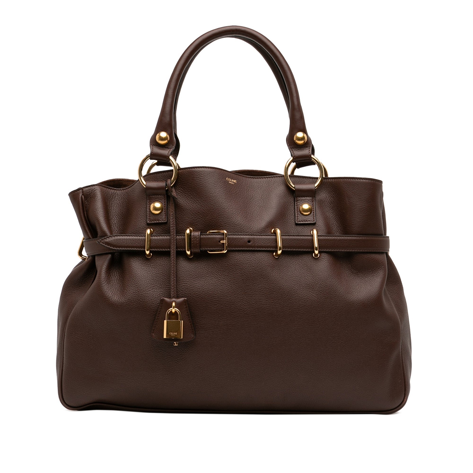 Leather tote