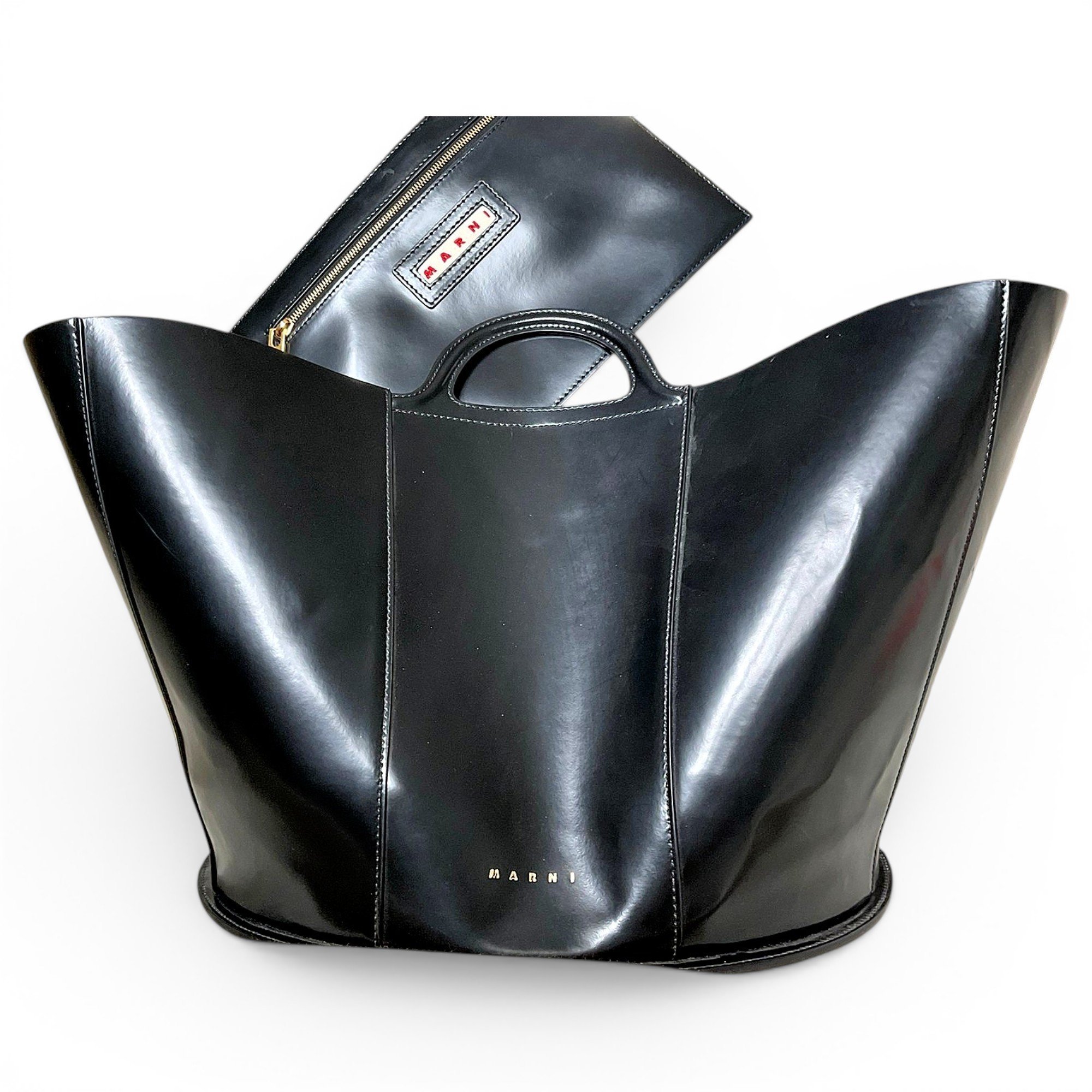 Tropicalia leather tote