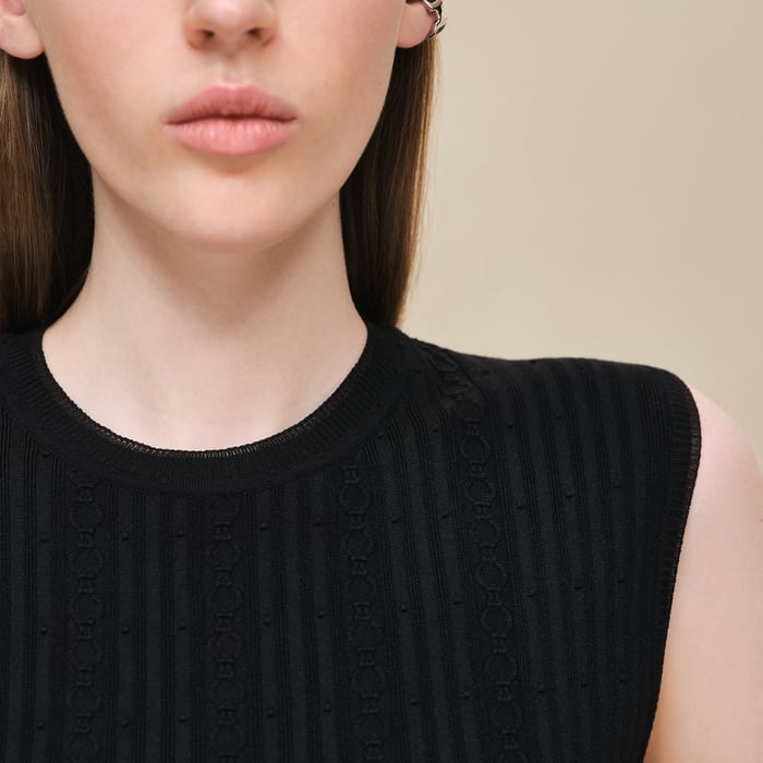 Noir Sleeveless Sweater