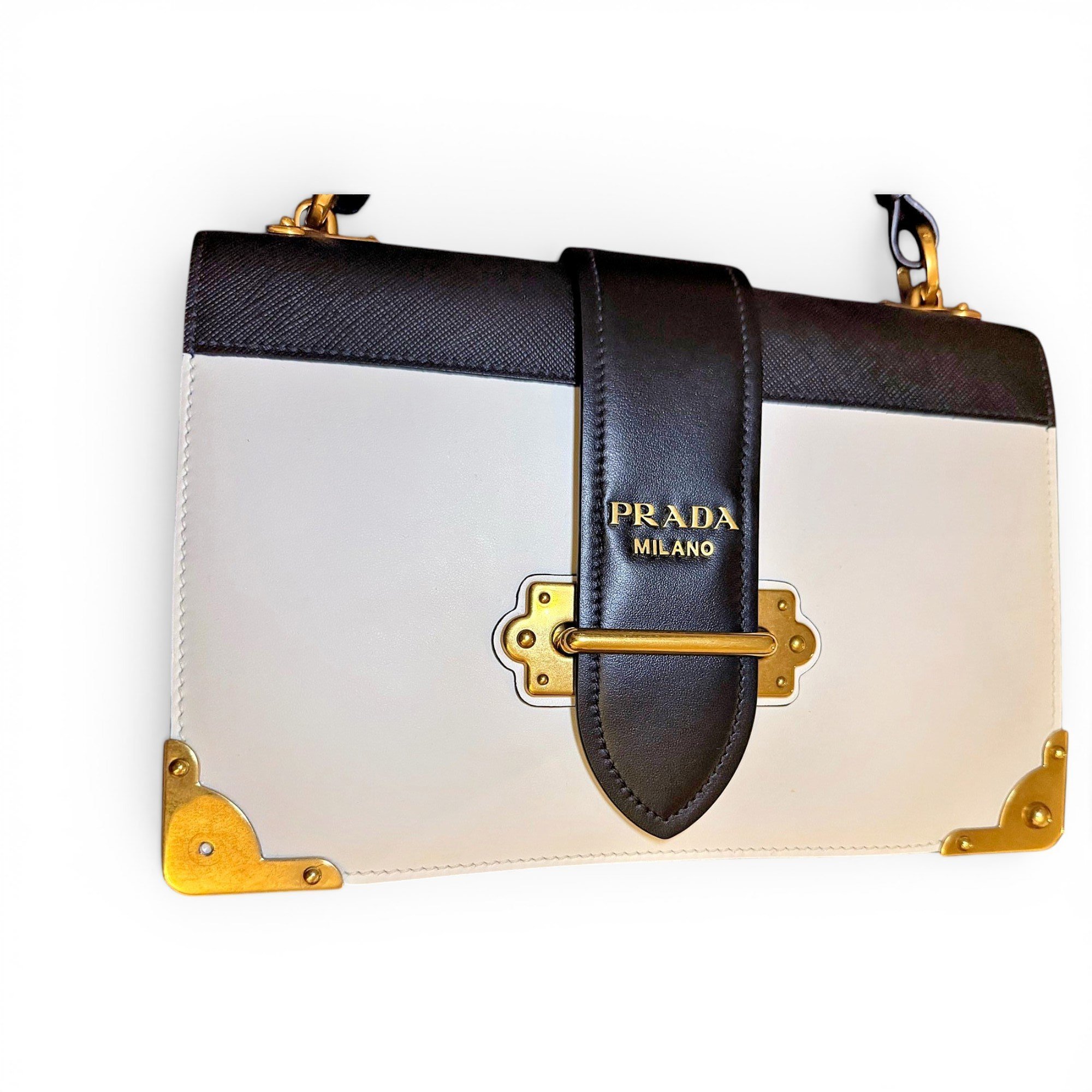 Cahier leather handbag