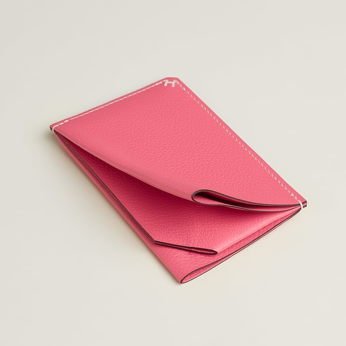 Rose Azalée H Sellier Card Holder