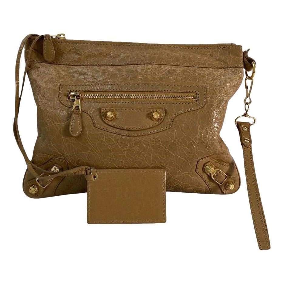 City Clip leather clutch bag
