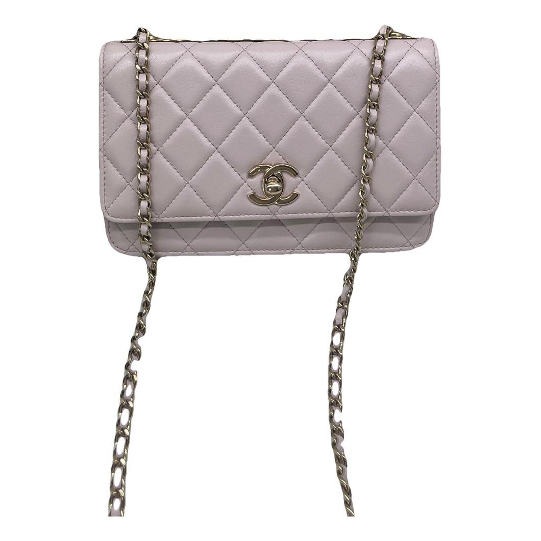 Trendy CC Wallet on Chain leather crossbody bag