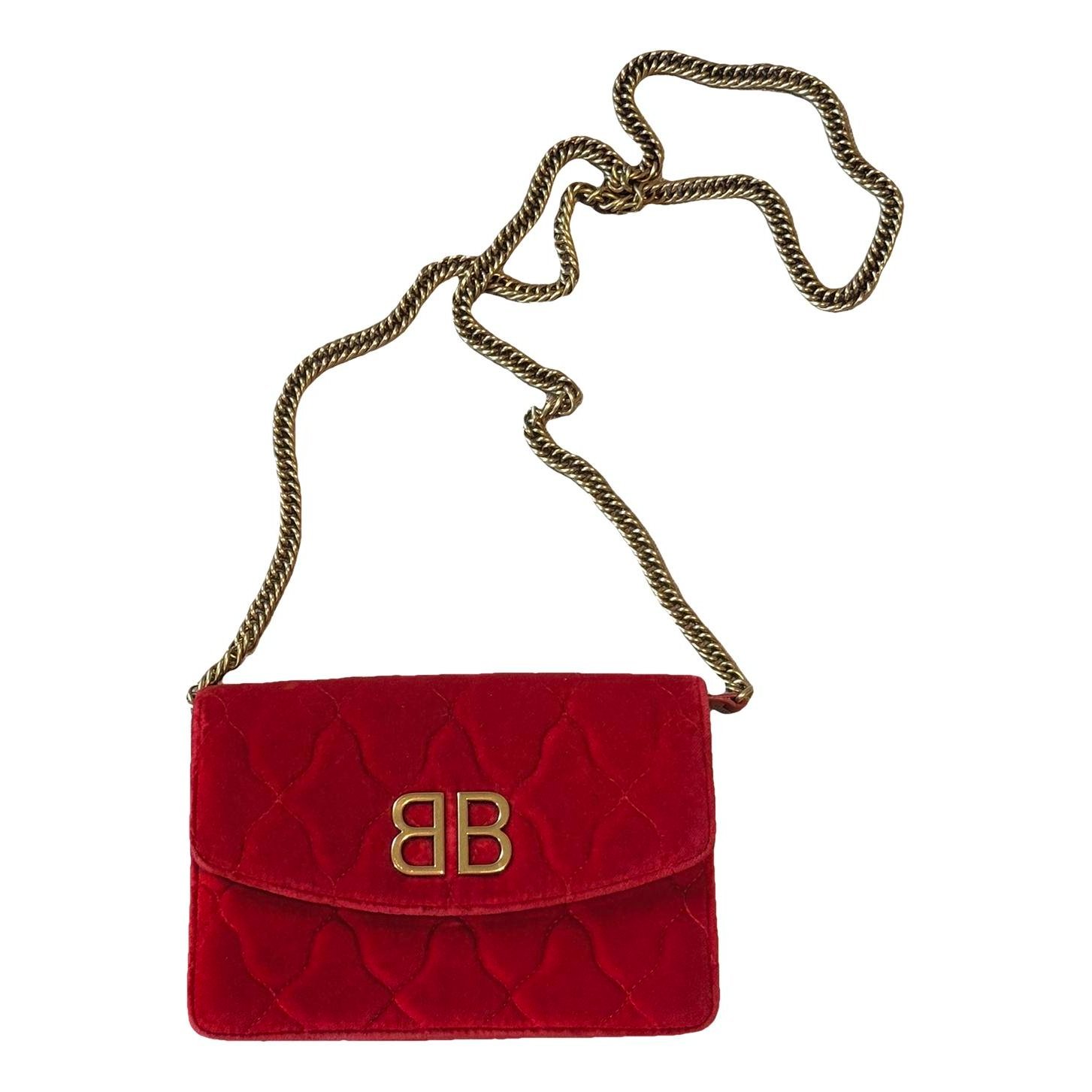 Touch Puffy velvet clutch bag
