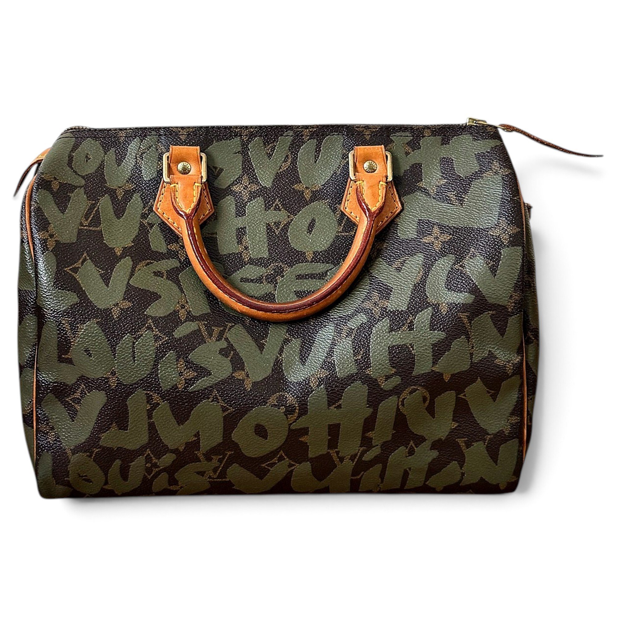 Speedy leather handbag