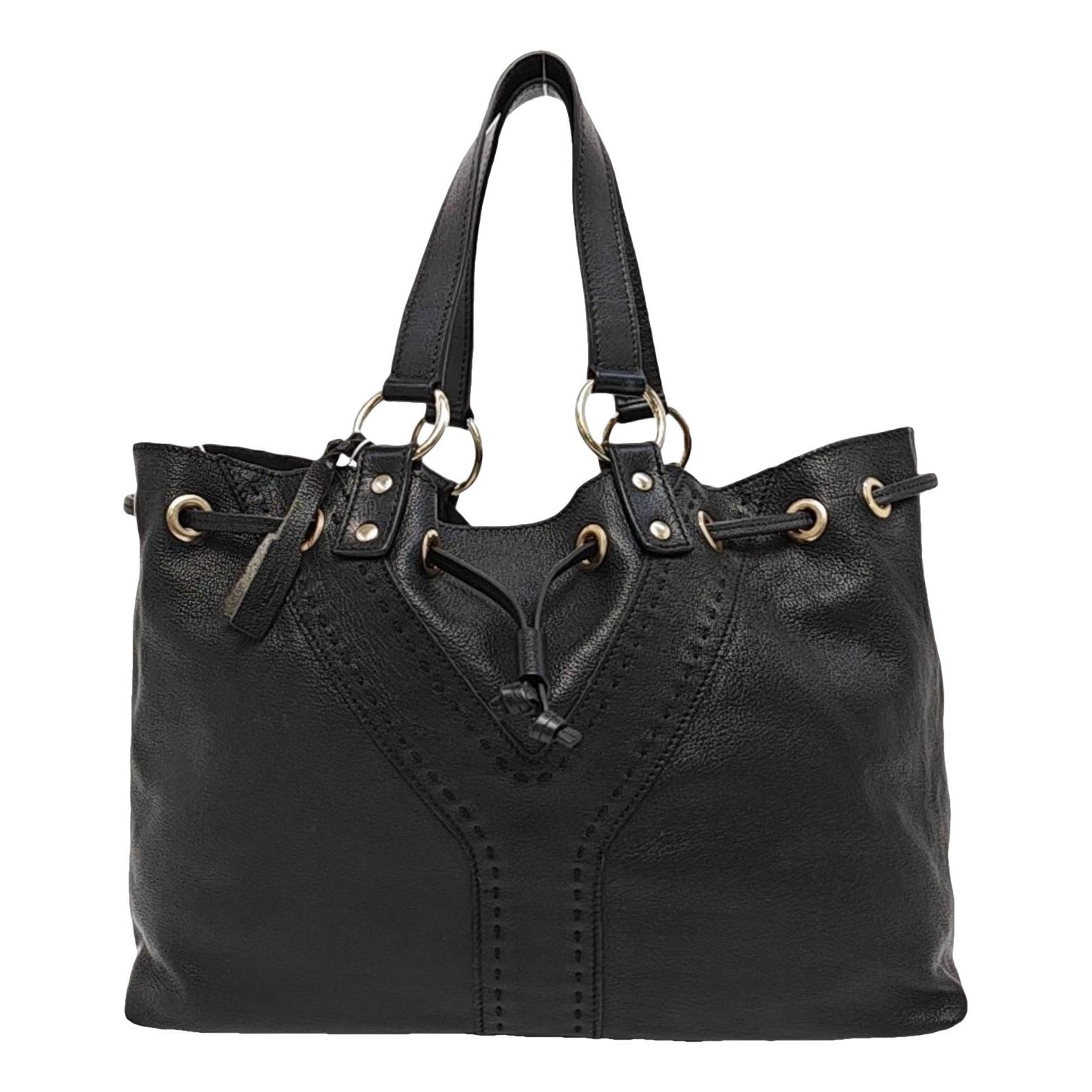 Y leather handbag