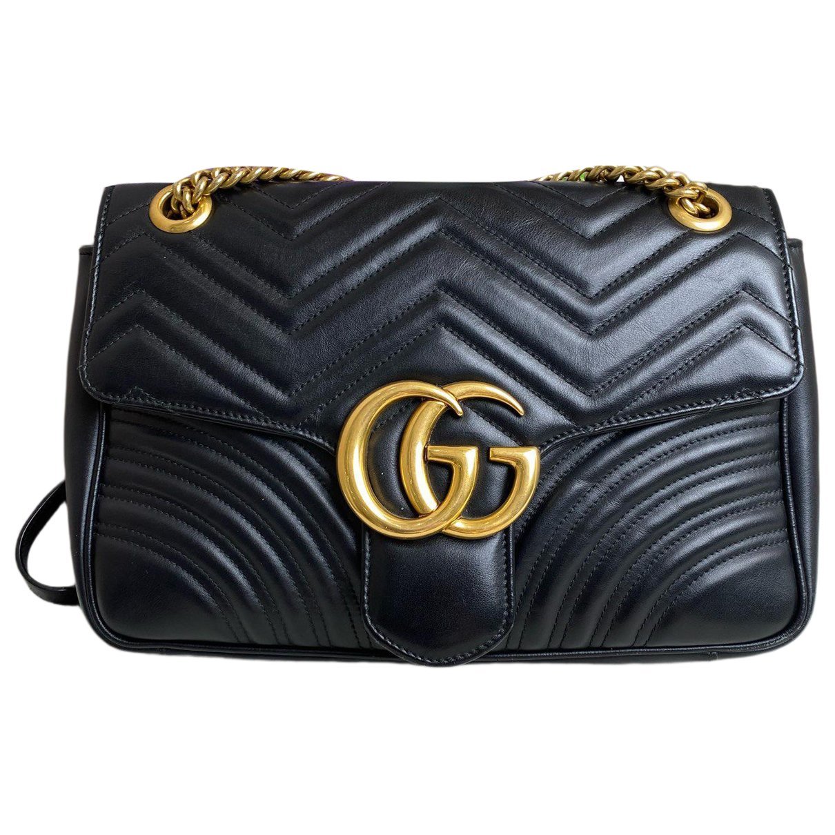 GG Marmont Flap leather crossbody bag