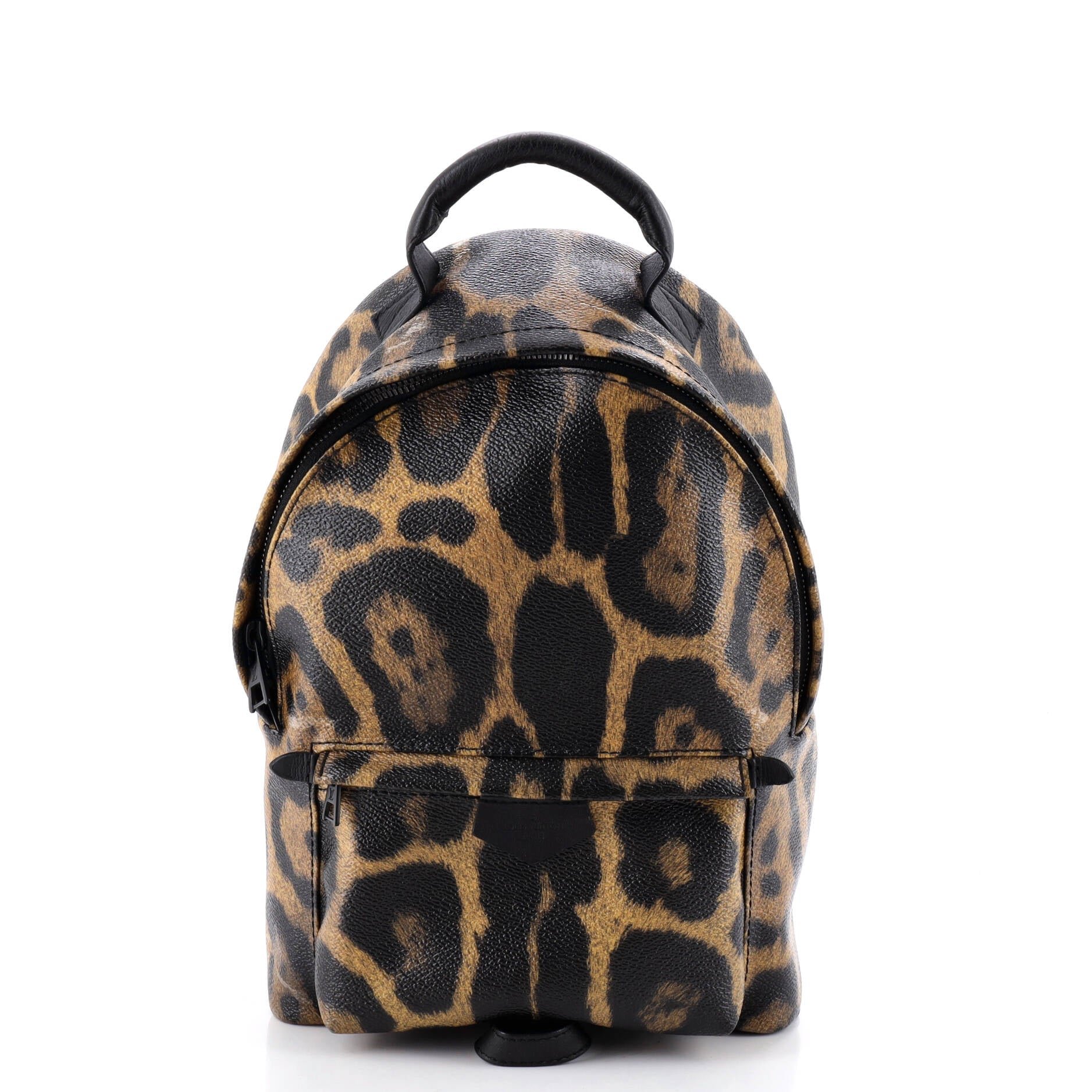 Palm Springs Backpack Wild Animal Print Canvas PM