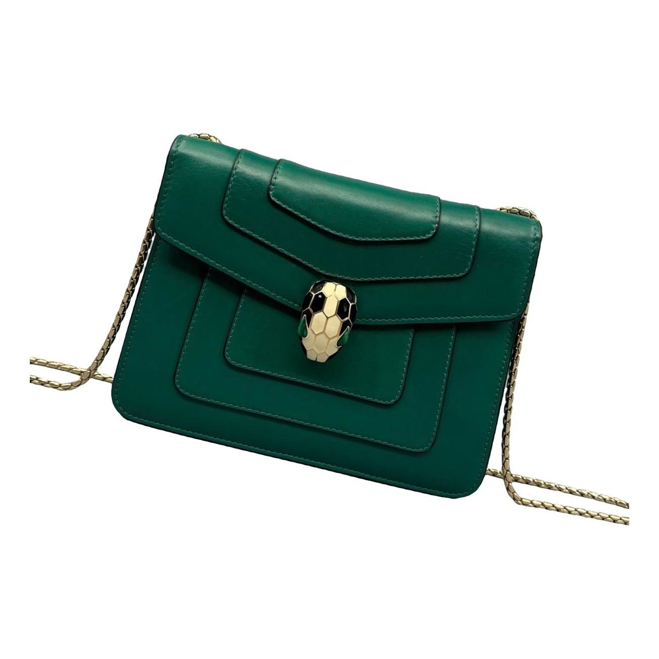 Serpenti leather handbag