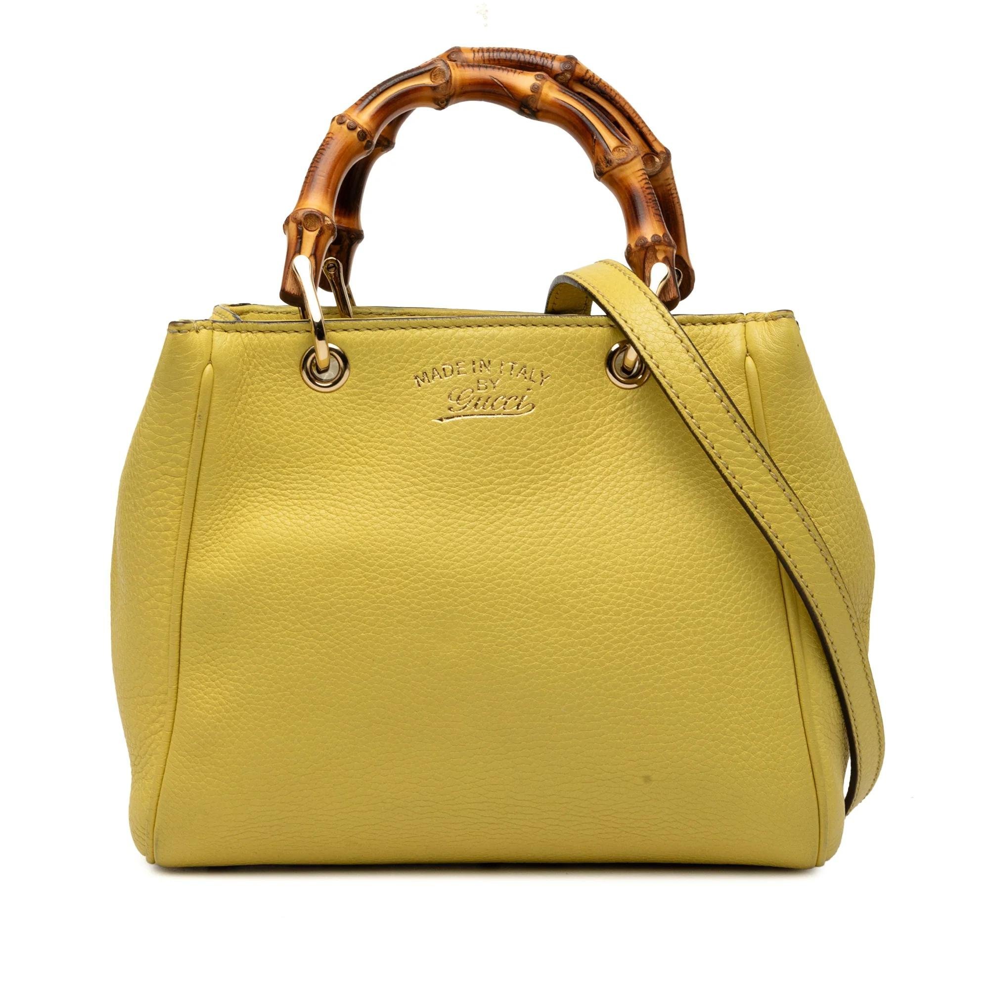Bamboo pony-style calfskin satchel