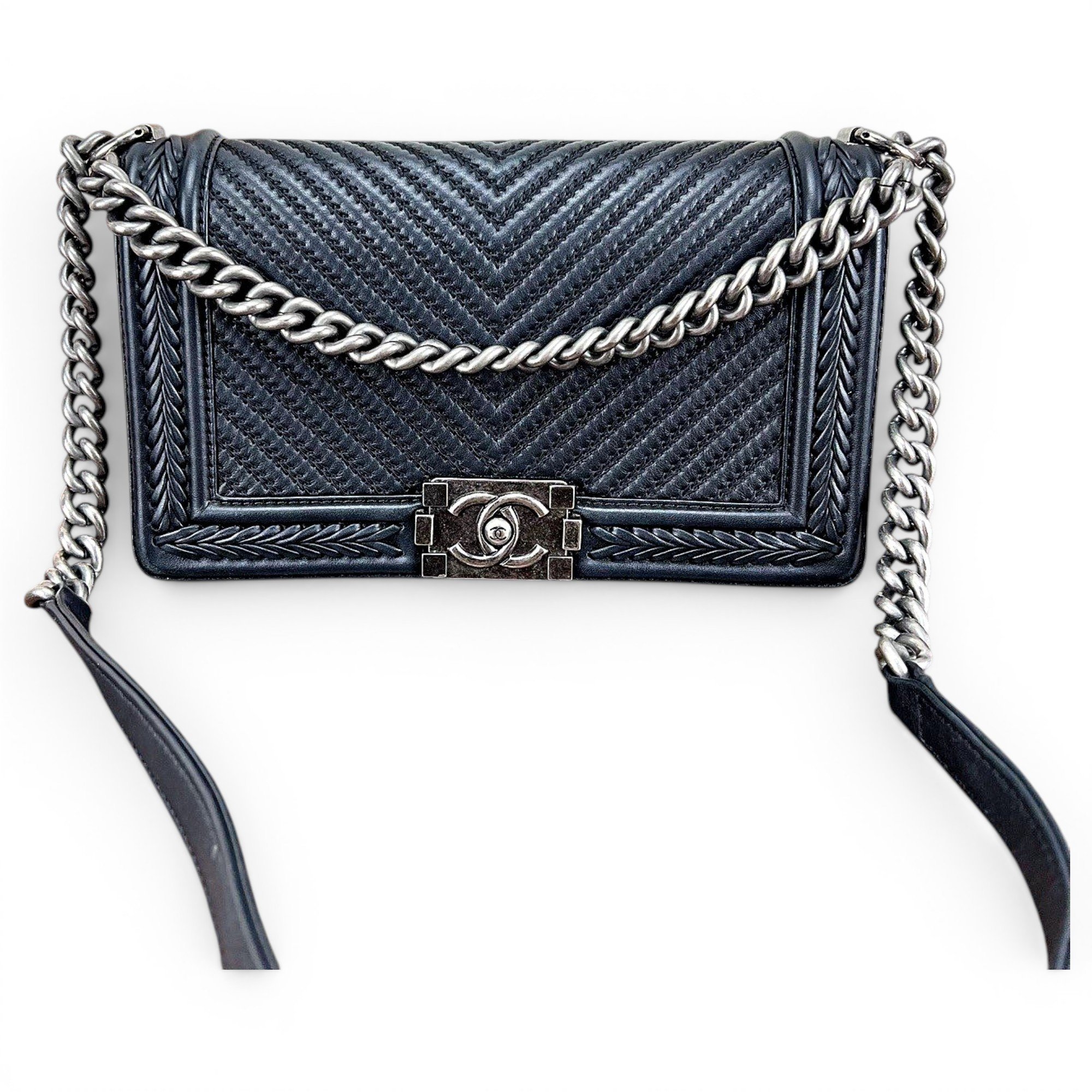 Boy leather crossbody bag