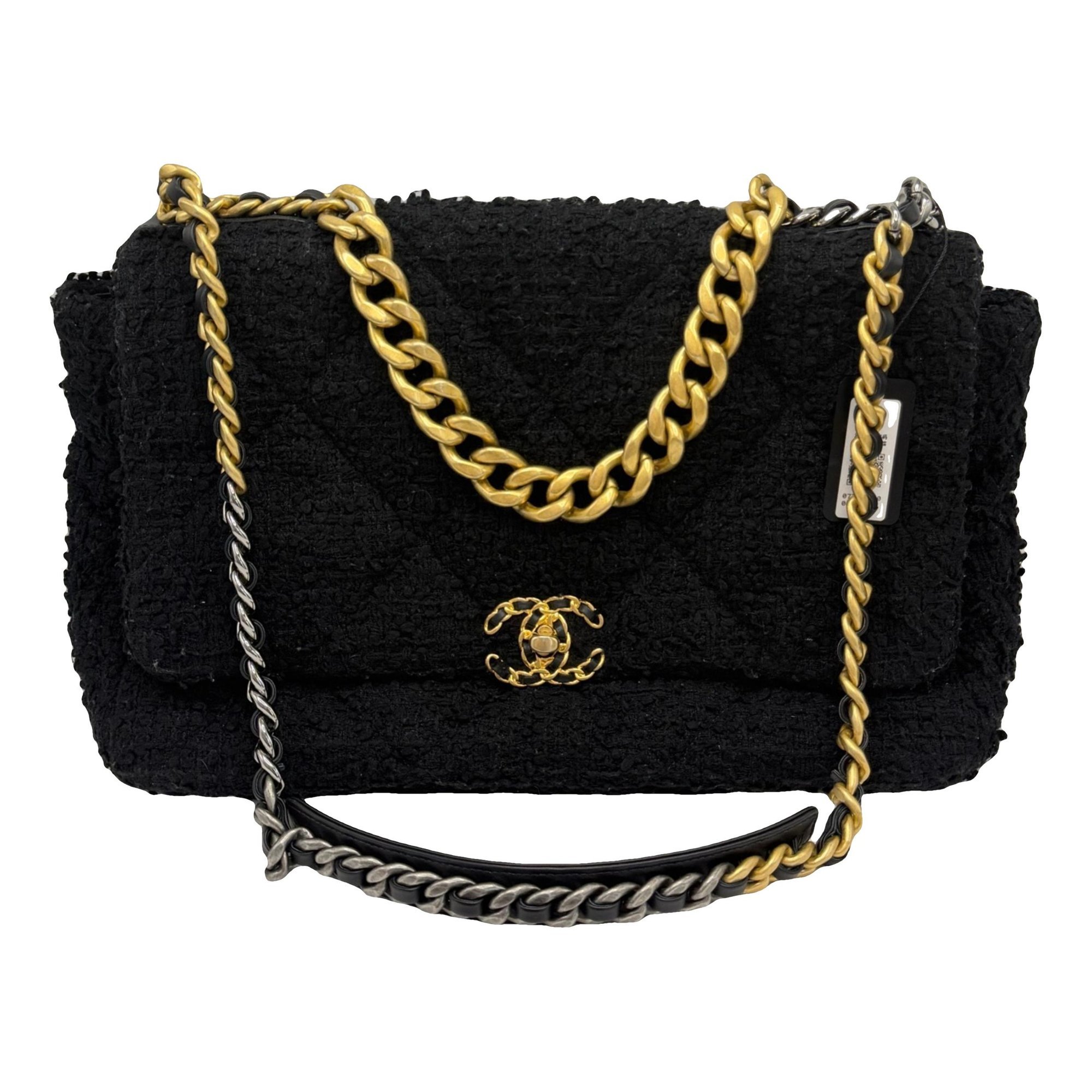 Chanel 19 tweed handbag