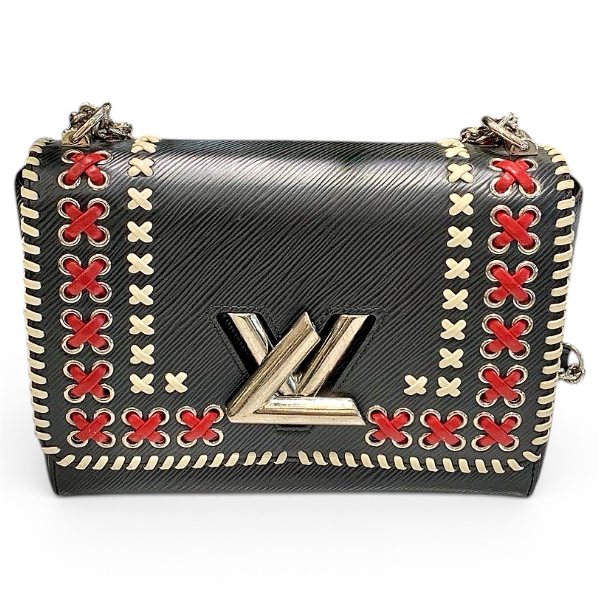 Twist leather crossbody bag