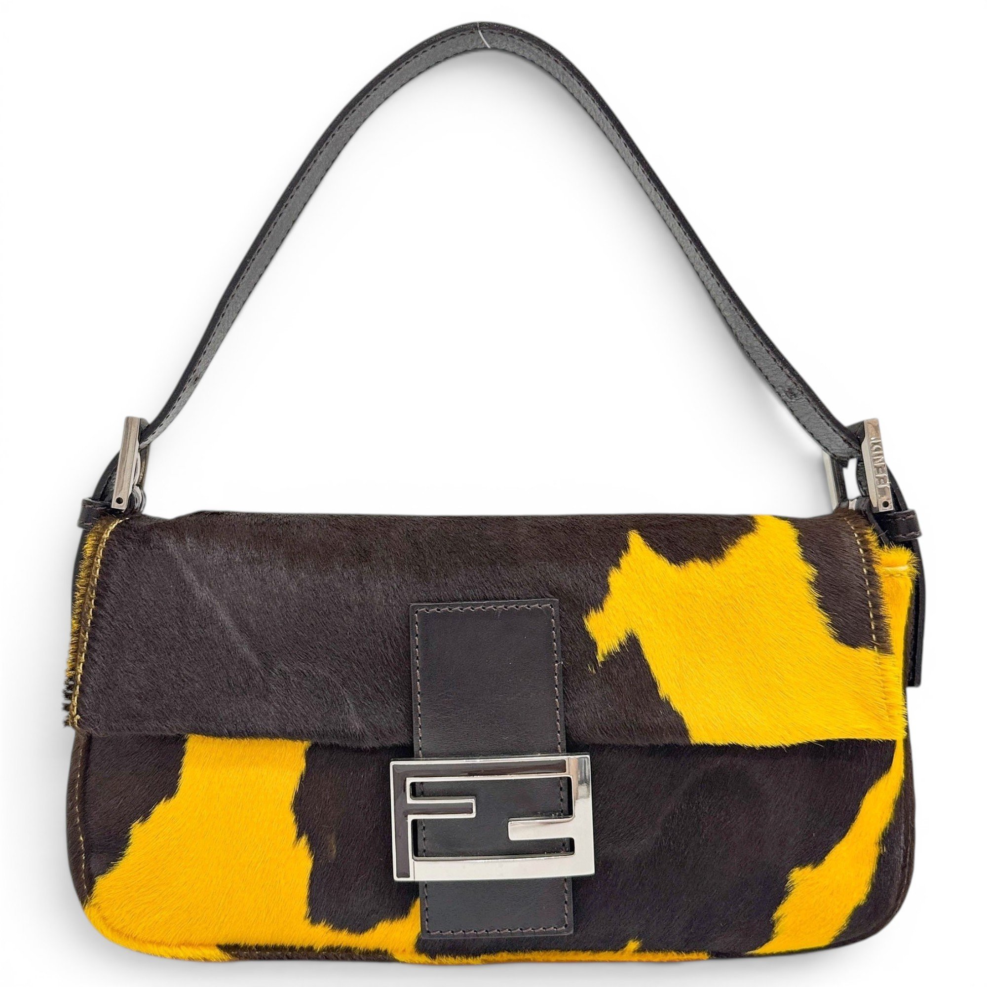 Baguette pony-style calfskin handbag