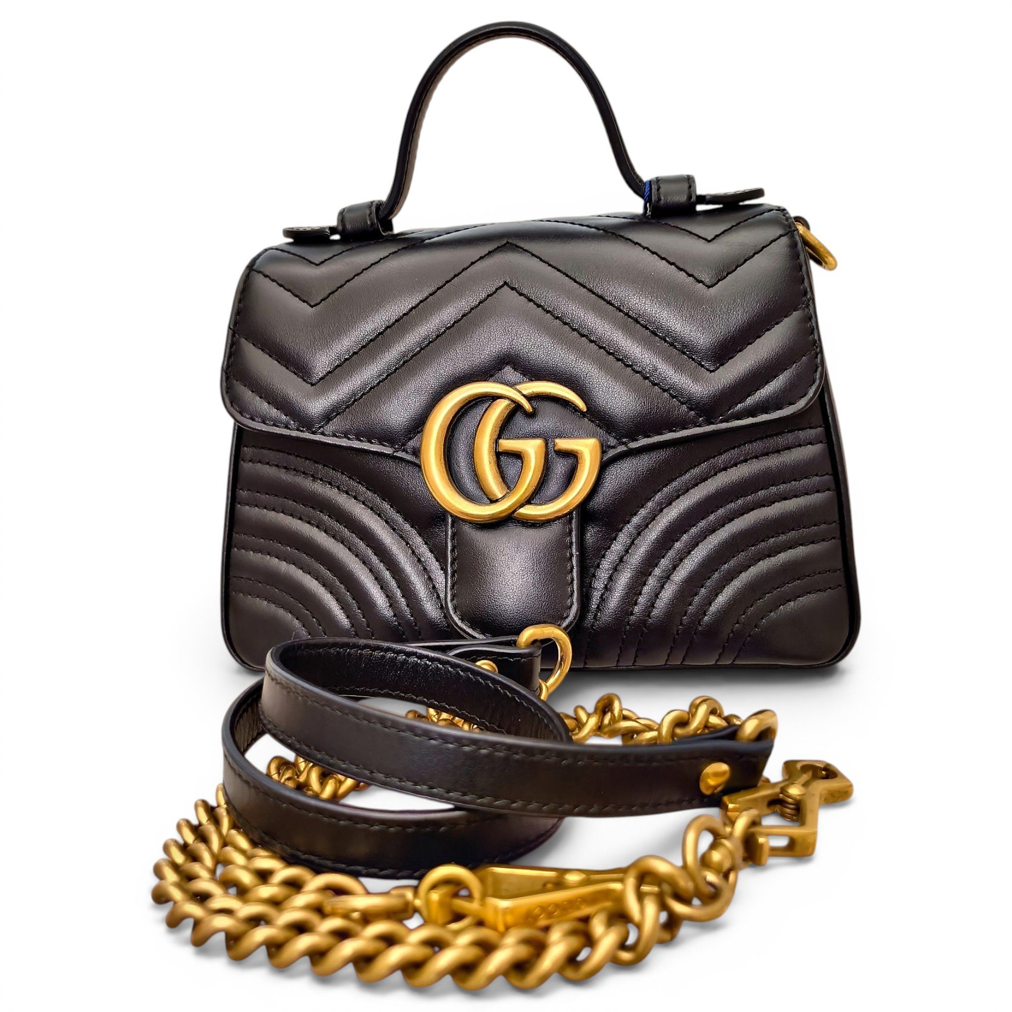 GG Marmont Flap leather handbag