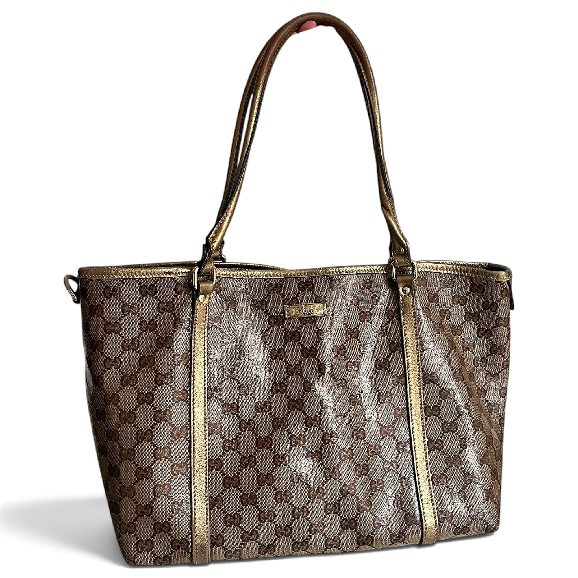 Patent leather handbag