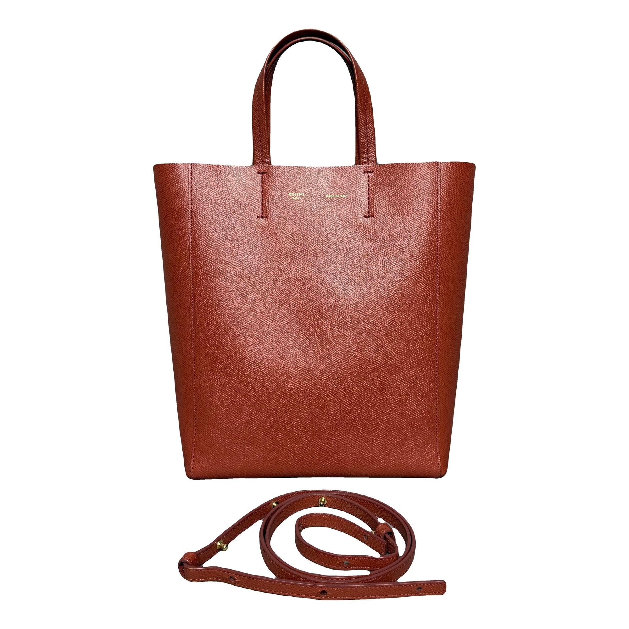 Cabas leather handbag