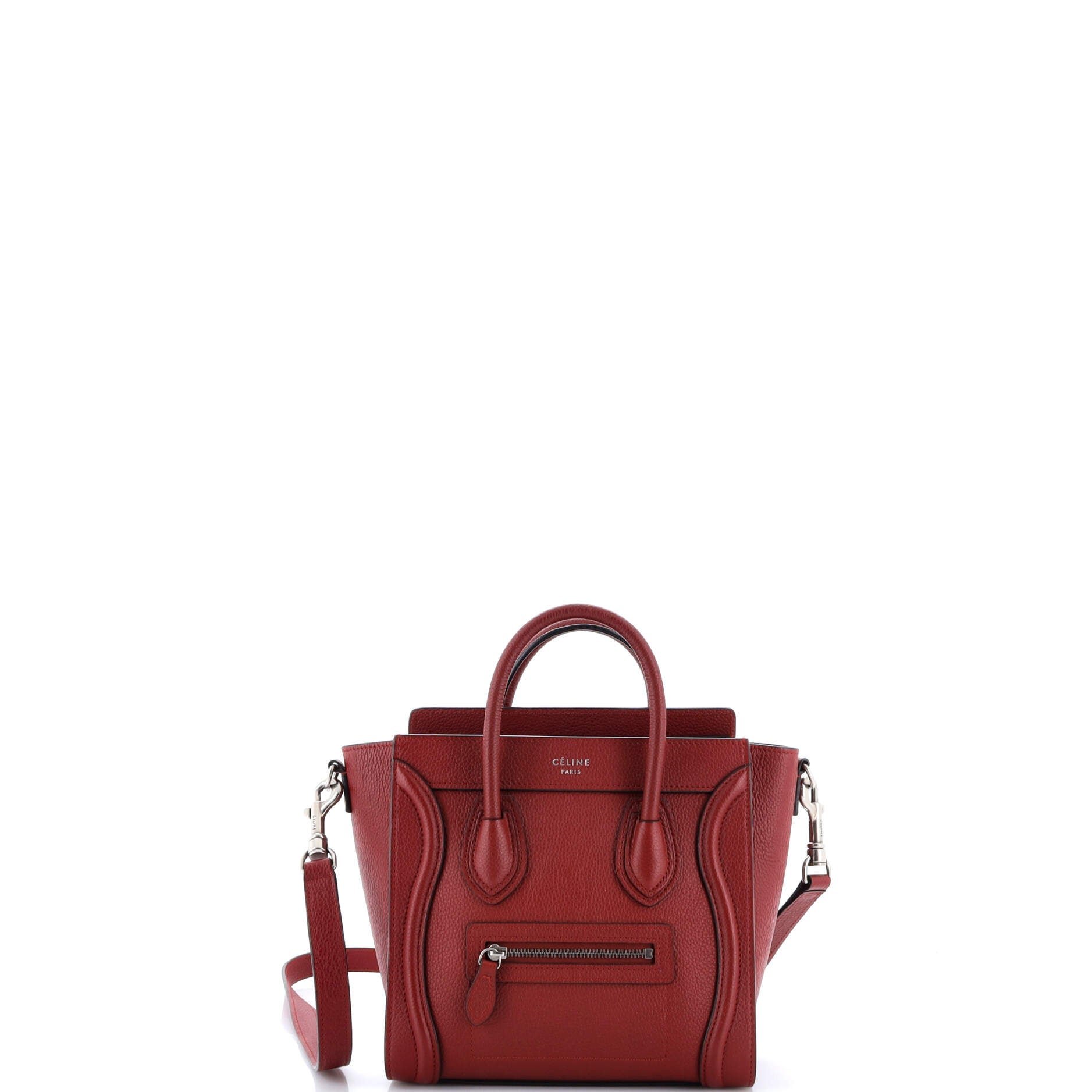Luggage Bag Grainy Leather Nano