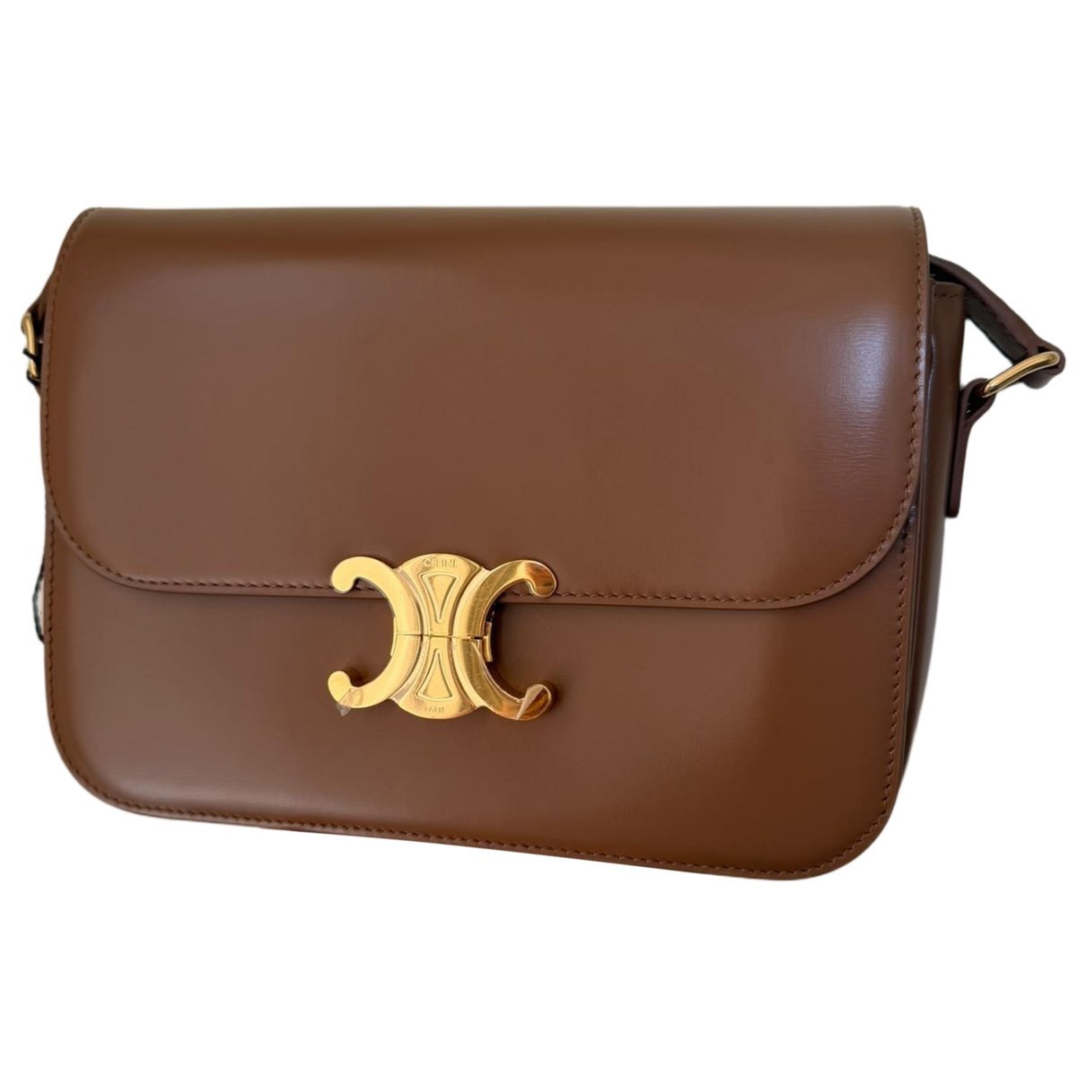 Triomphe pony-style calfskin handbag