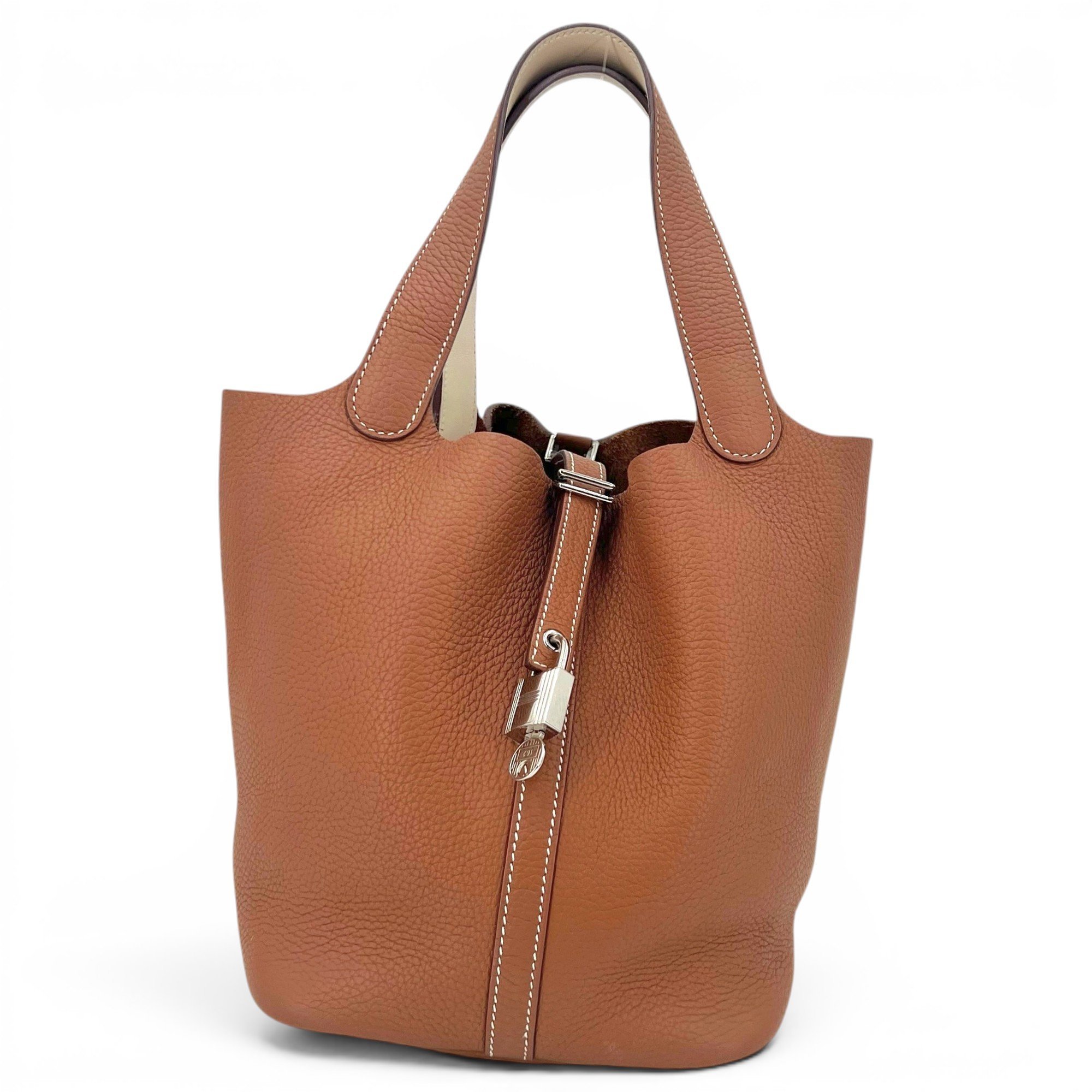 Picotin leather handbag