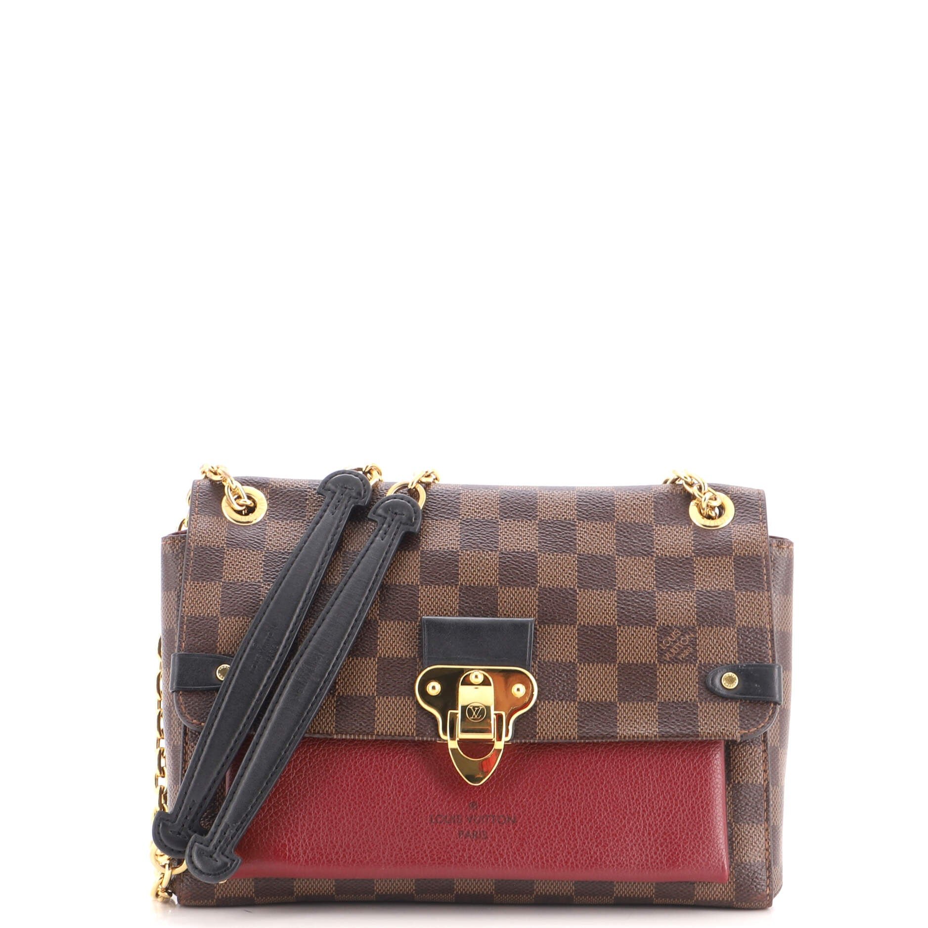 Vavin Handbag Damier with Leather PM