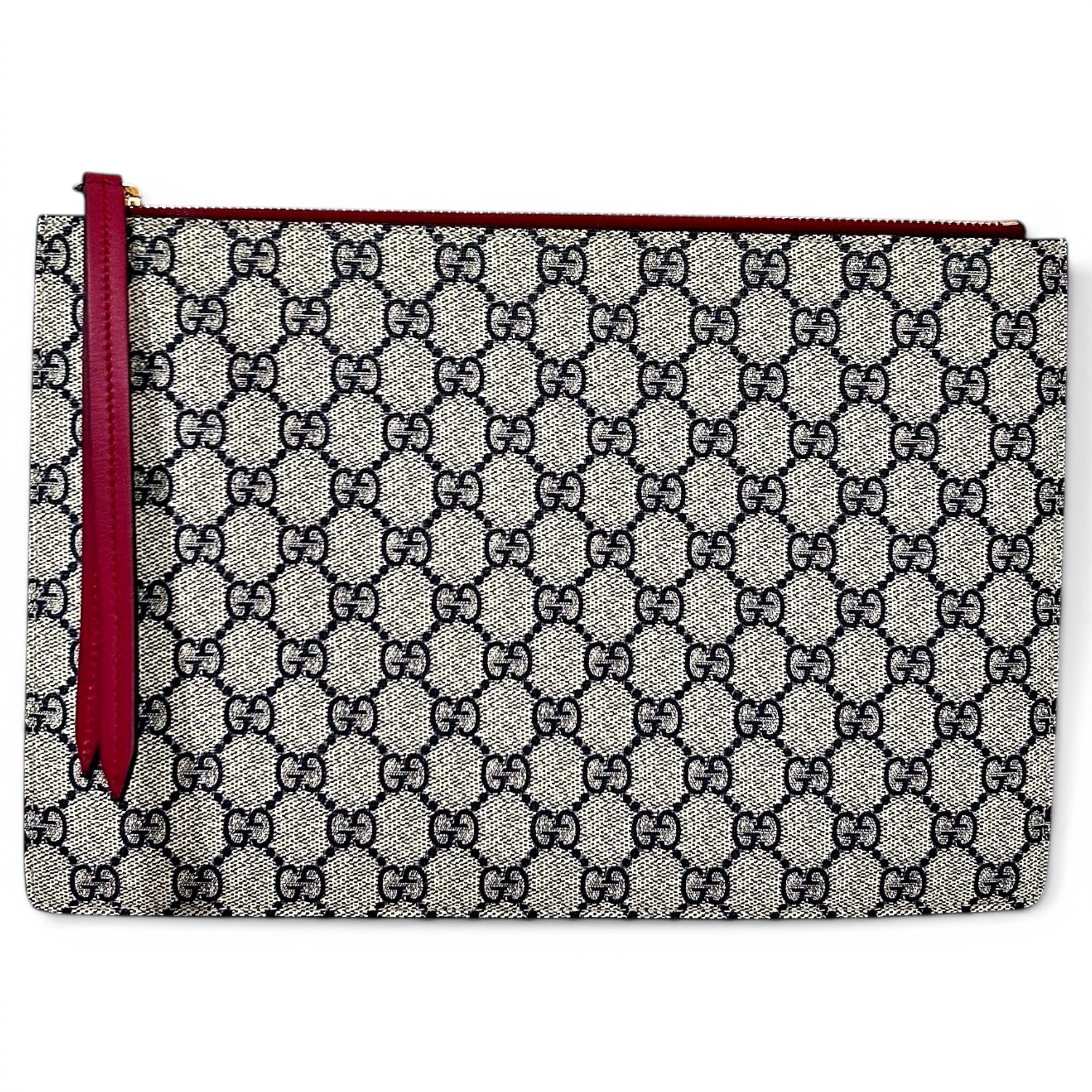 Ophidia leather clutch bag