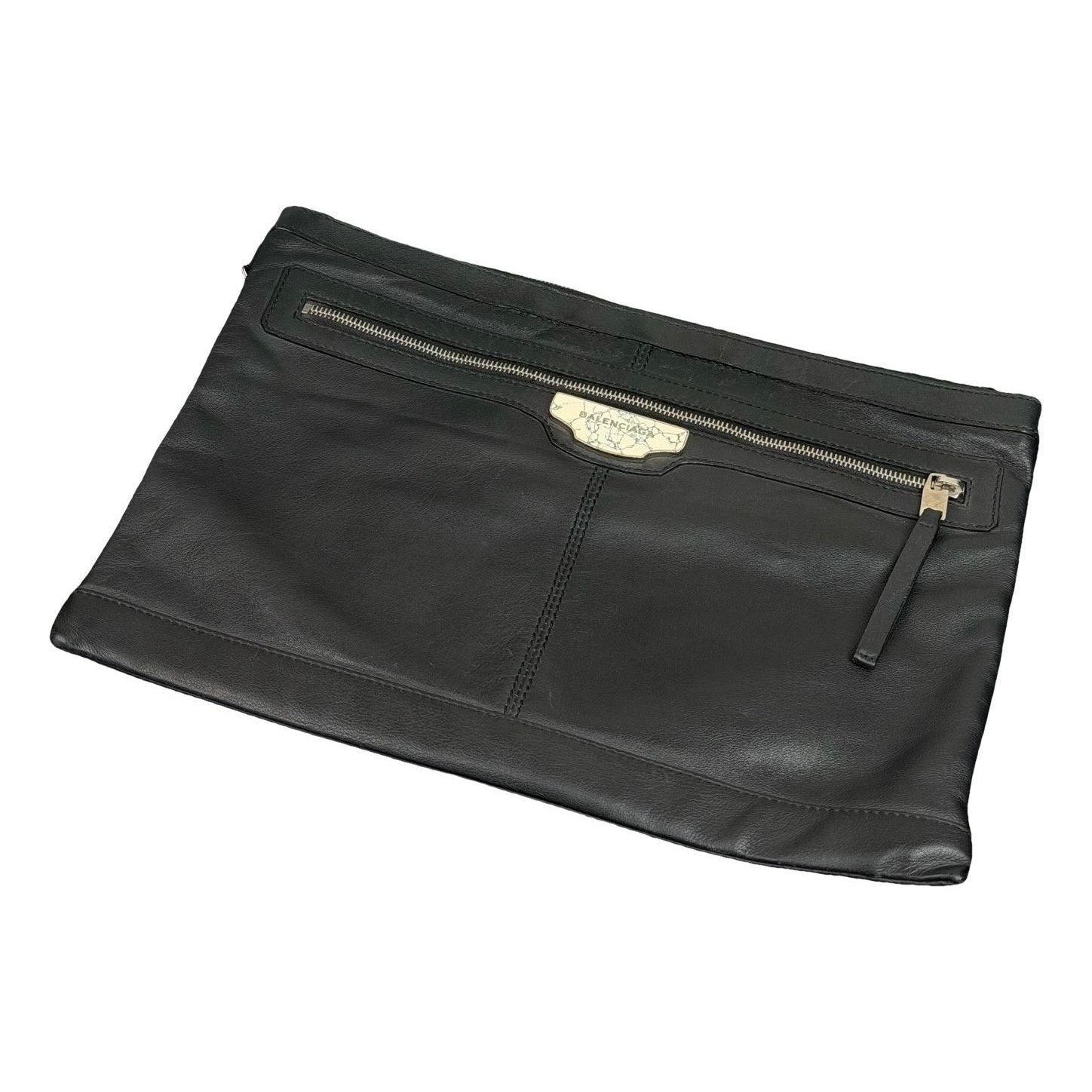 City Clip leather clutch bag