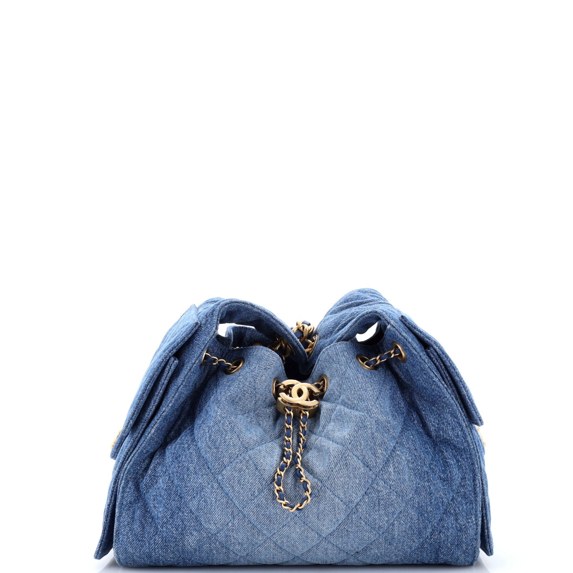 25 Hobo Bag Quilted Denim Small