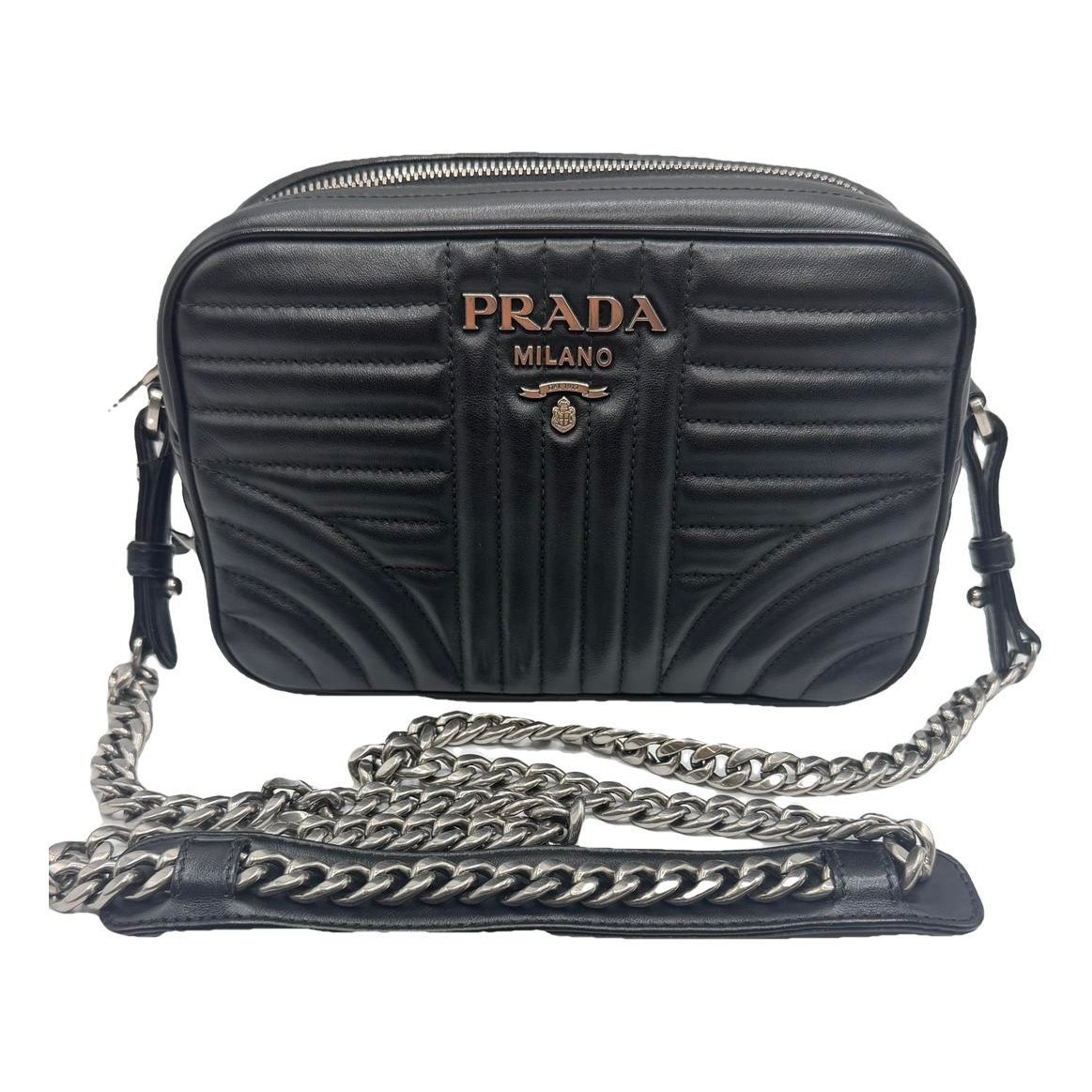 Diagramme leather crossbody bag